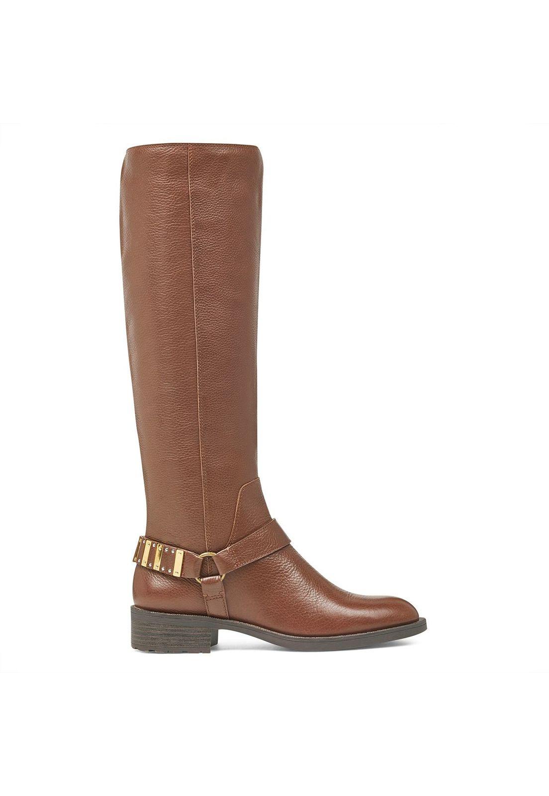 Bota Cuero Shailyn Cognac Mujer-1