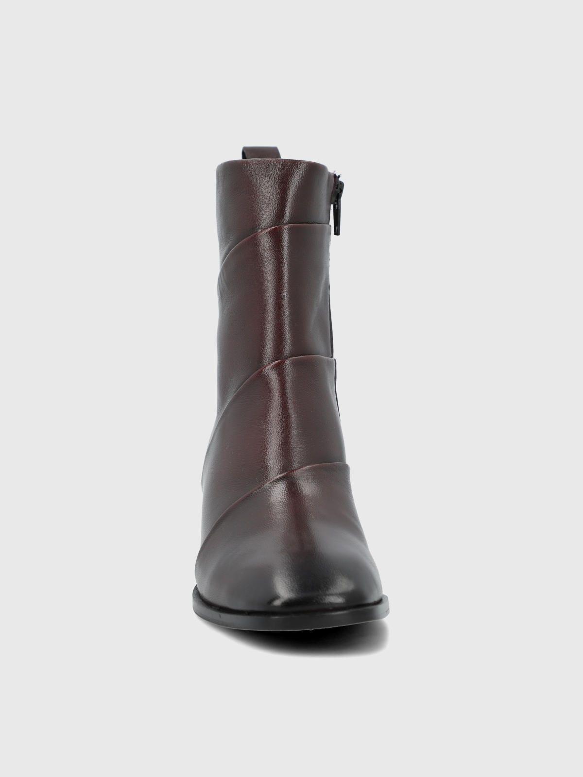 Botin Cuero Mujer Ivvy II Burdeo-3