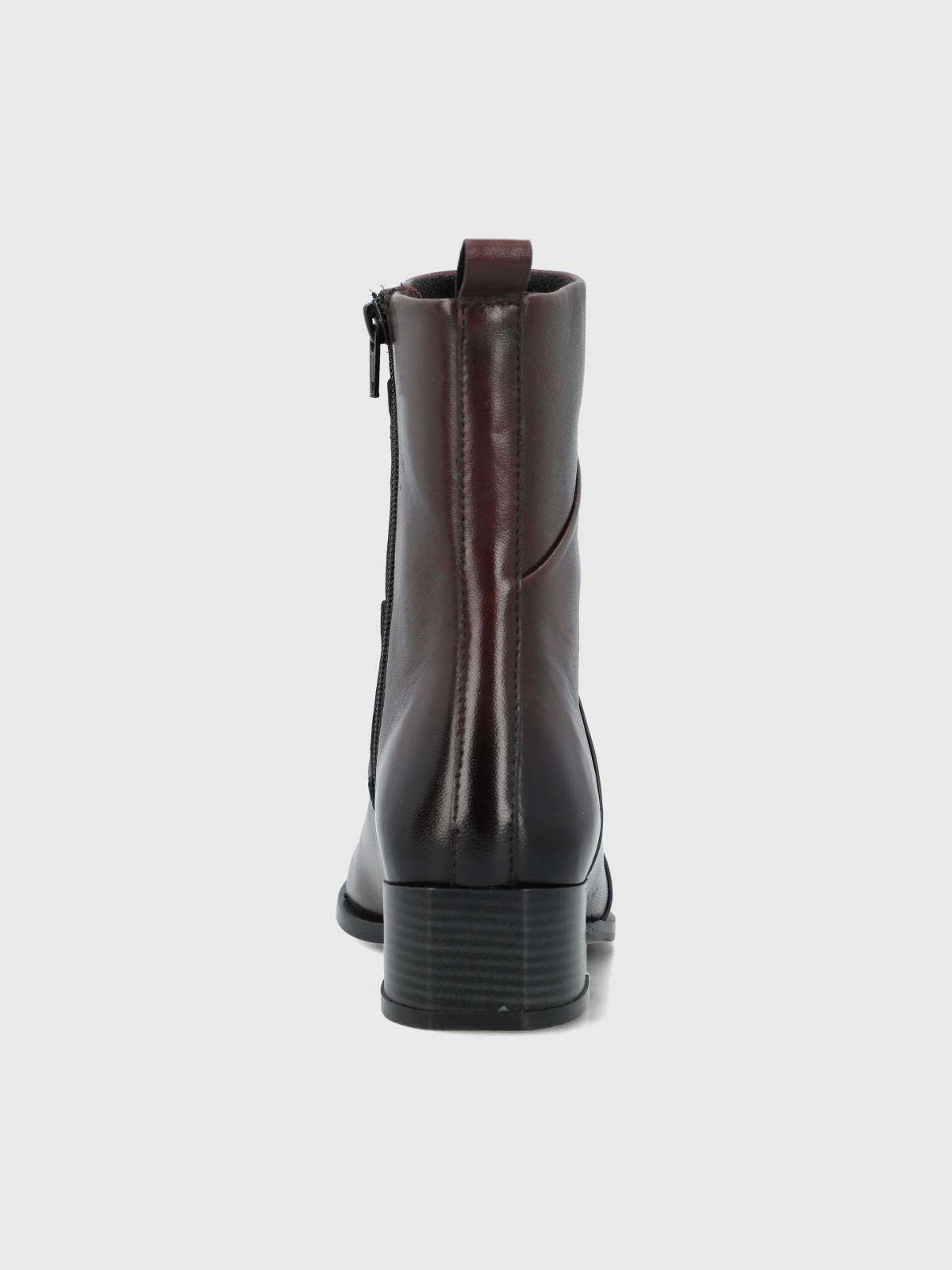 Botin Cuero Mujer Ivvy II Burdeo-6
