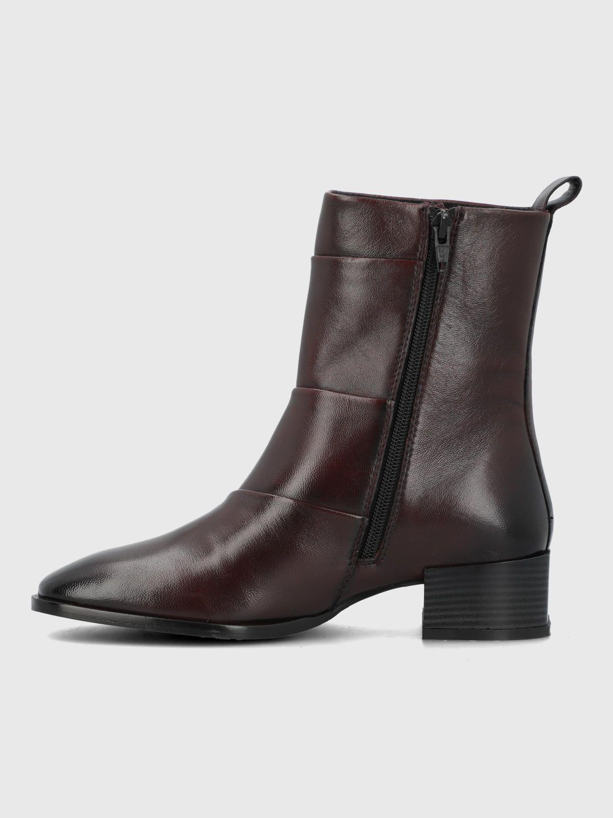 Botin Cuero Mujer Ivvy II Burdeo-4