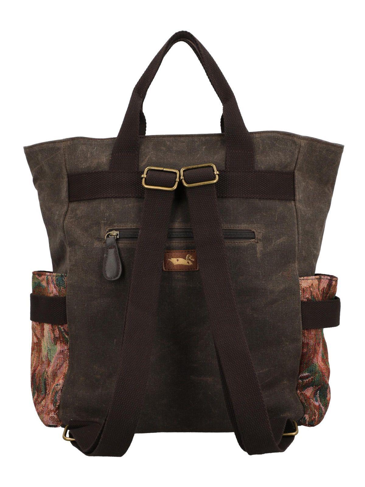Mochila Textil Mujer Itzel Back Café-2