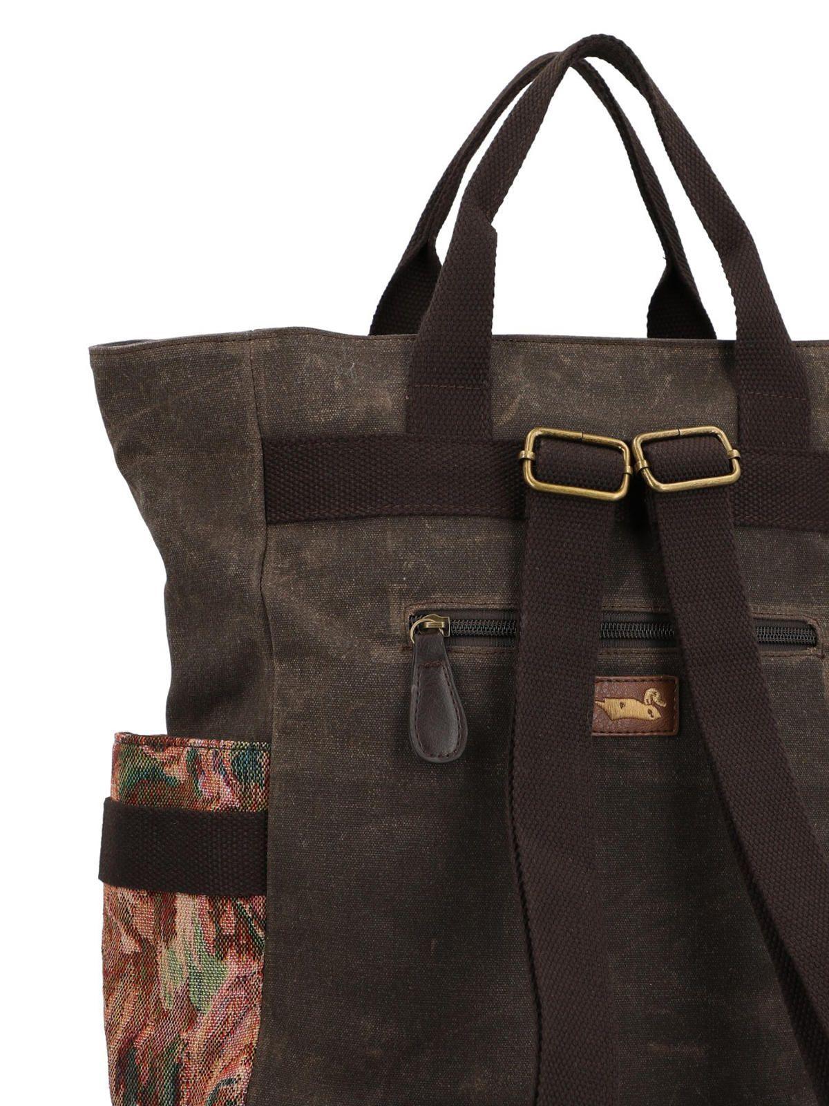Mochila Textil Mujer Itzel Back Café-3