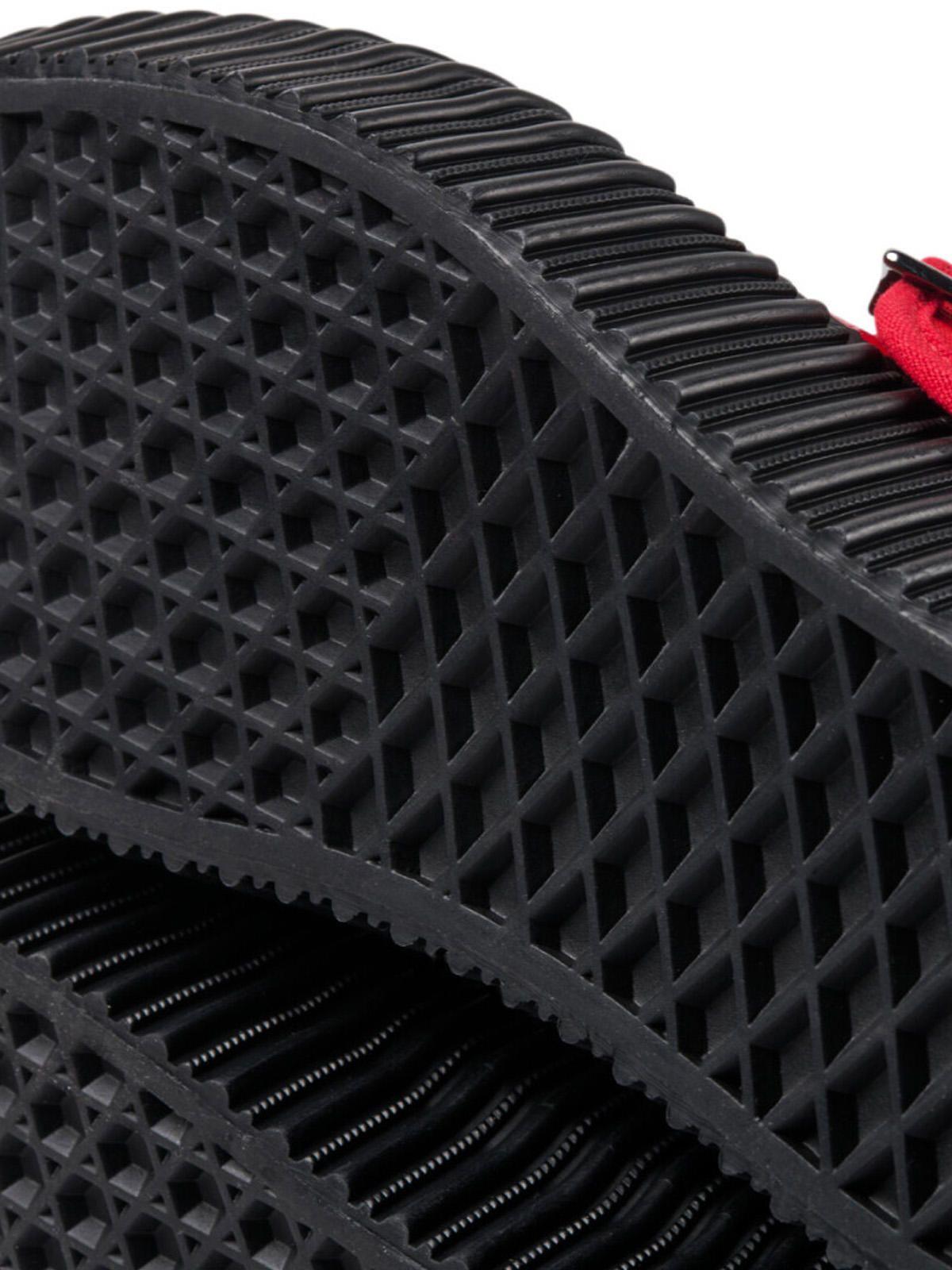 Zapatilla Cuero Mujer Mary Jane Creeper Rojo-7