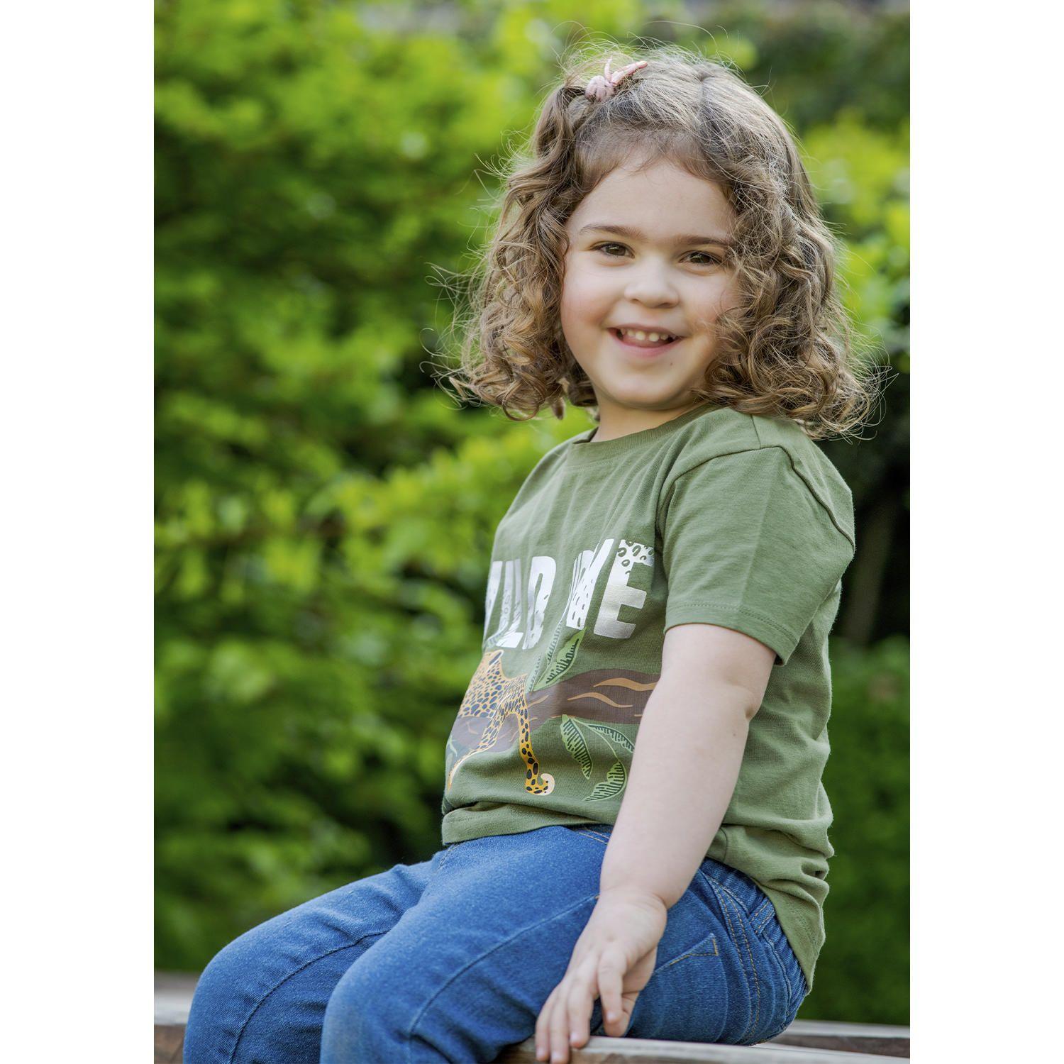 Polera M/C Niña Wild Verde-2