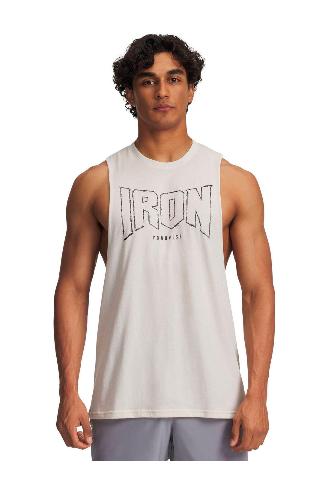 Polera sin manga Training  hombre Project Rock café -0