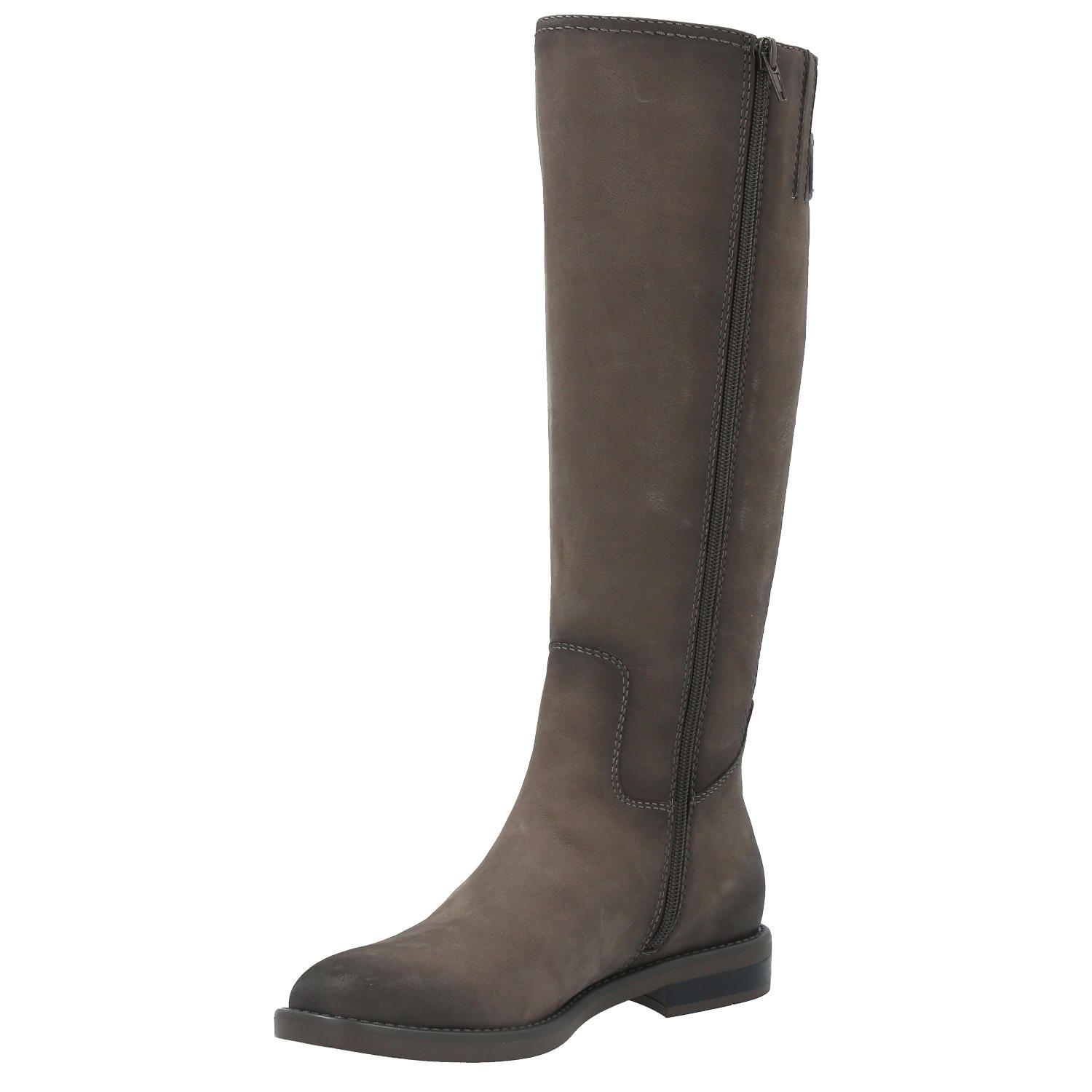Bota Cuero Mujer Corelli Gris-4
