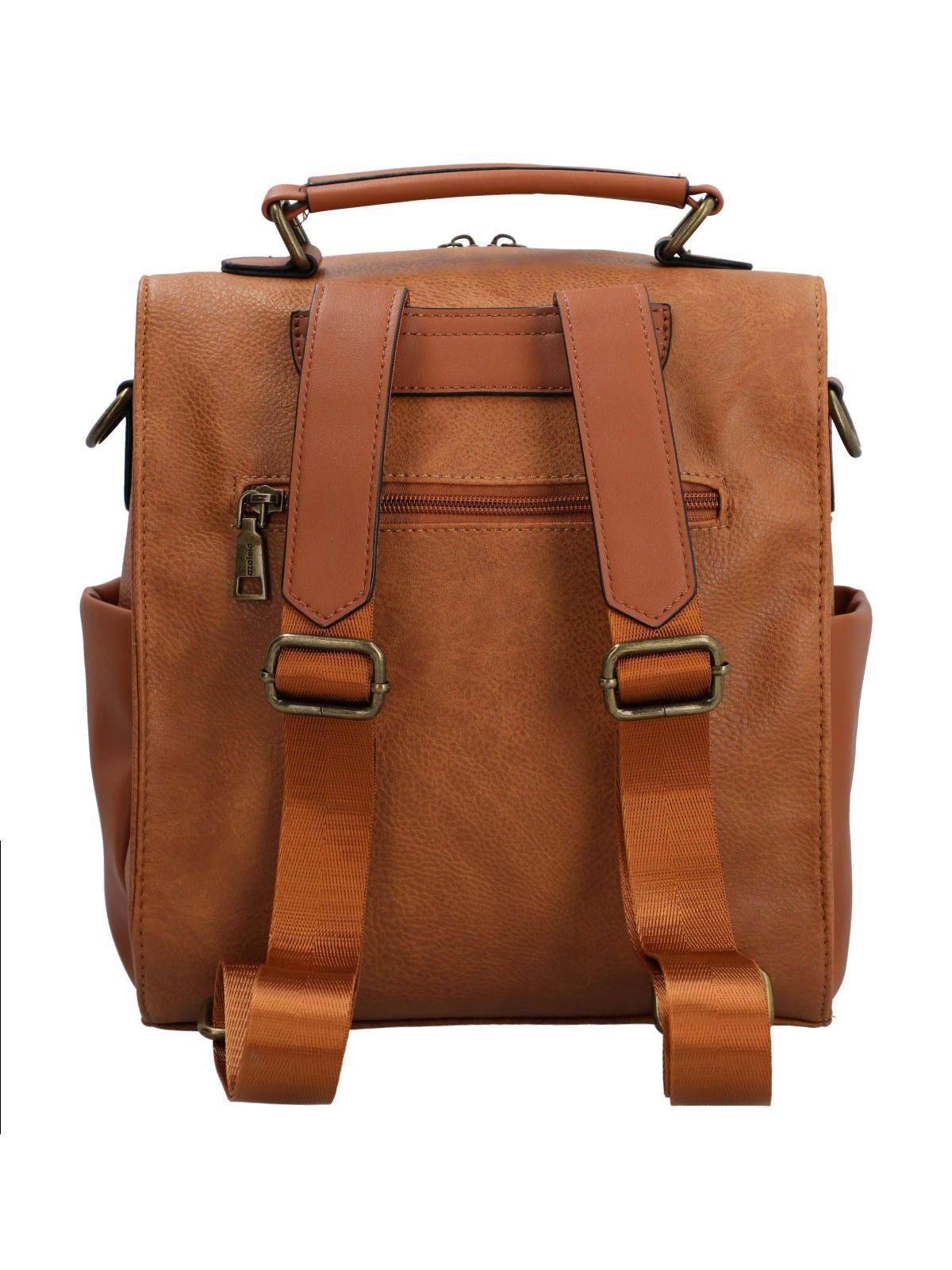 Cartera Mochila Mujer Marant Backbag Camel-3