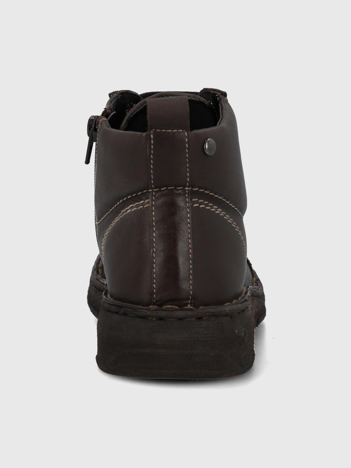 Botin Cuero Mujer Winnet Café Oscuro-6