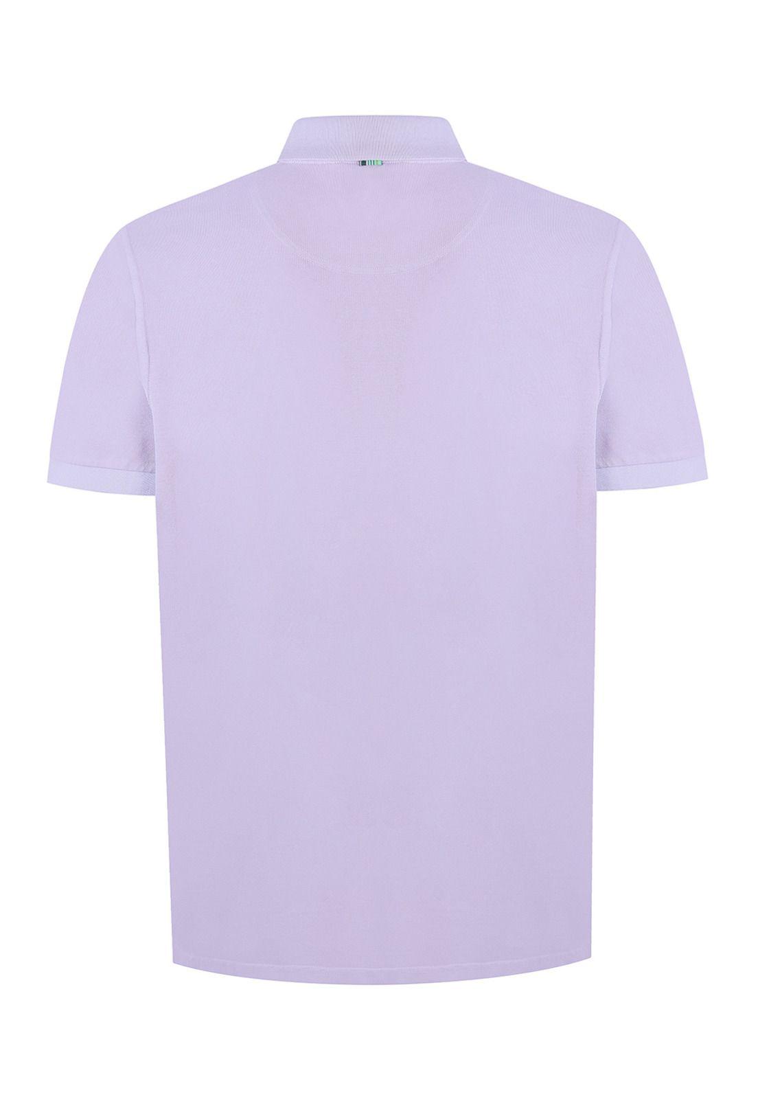 Polera Algodón Orgánico Lila Piquepro Hombre -1