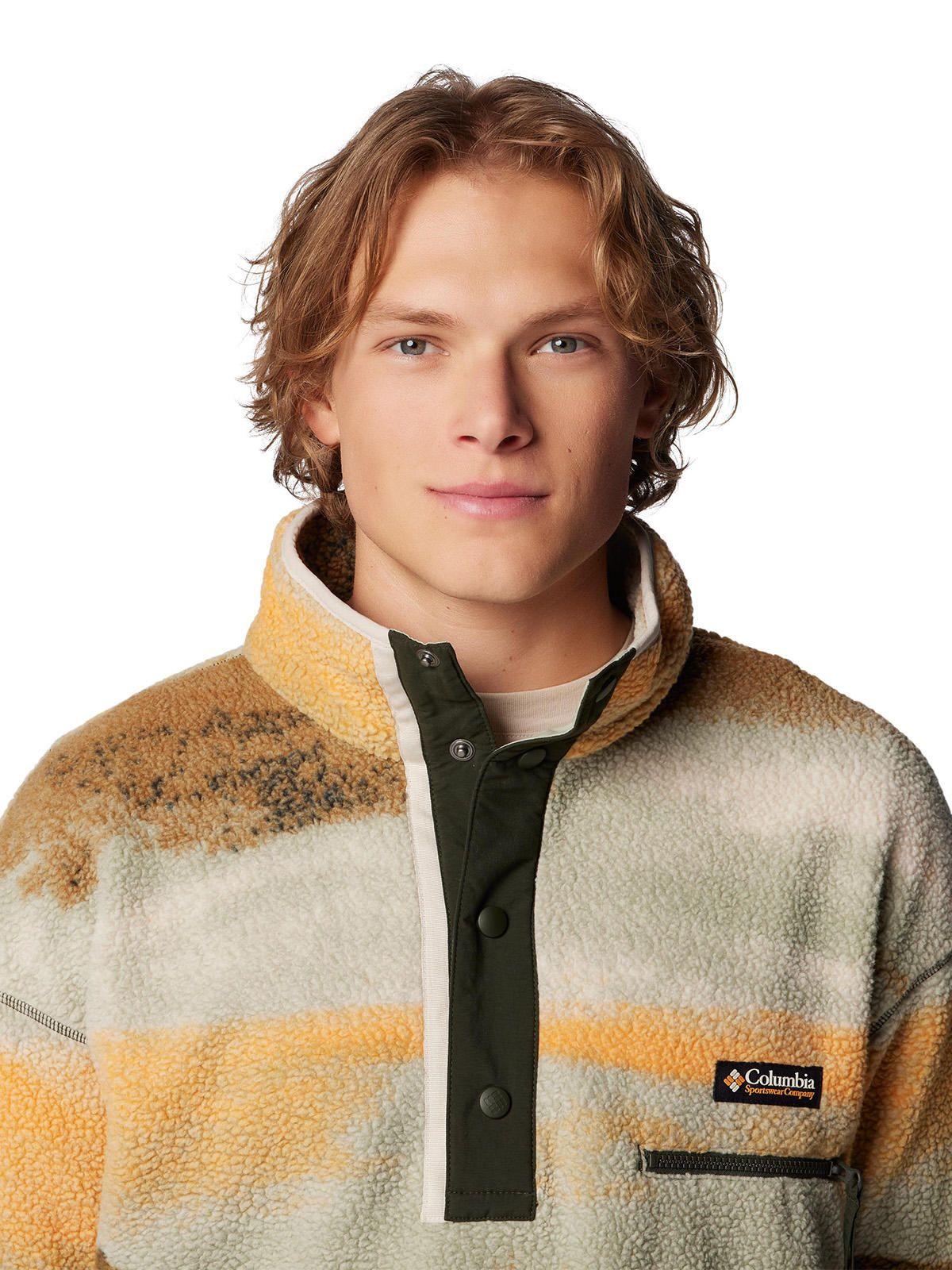 Polar Hombre Helvetia Snap Fleece Verde-3