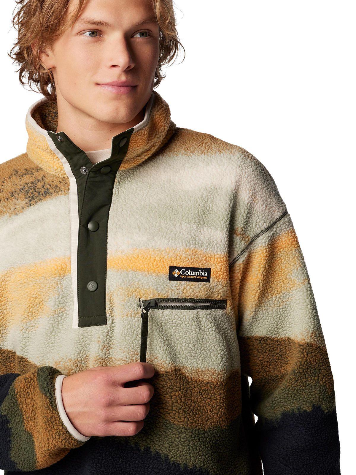 Polar Hombre Helvetia Snap Fleece Verde-4