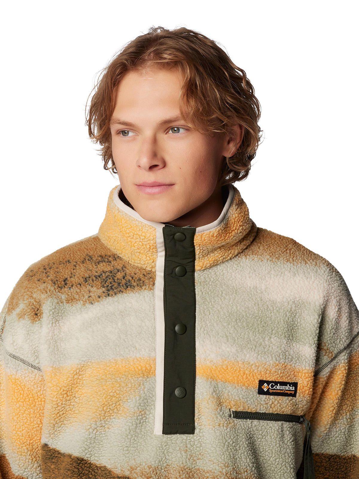 Polar Hombre Helvetia Snap Fleece Verde-5