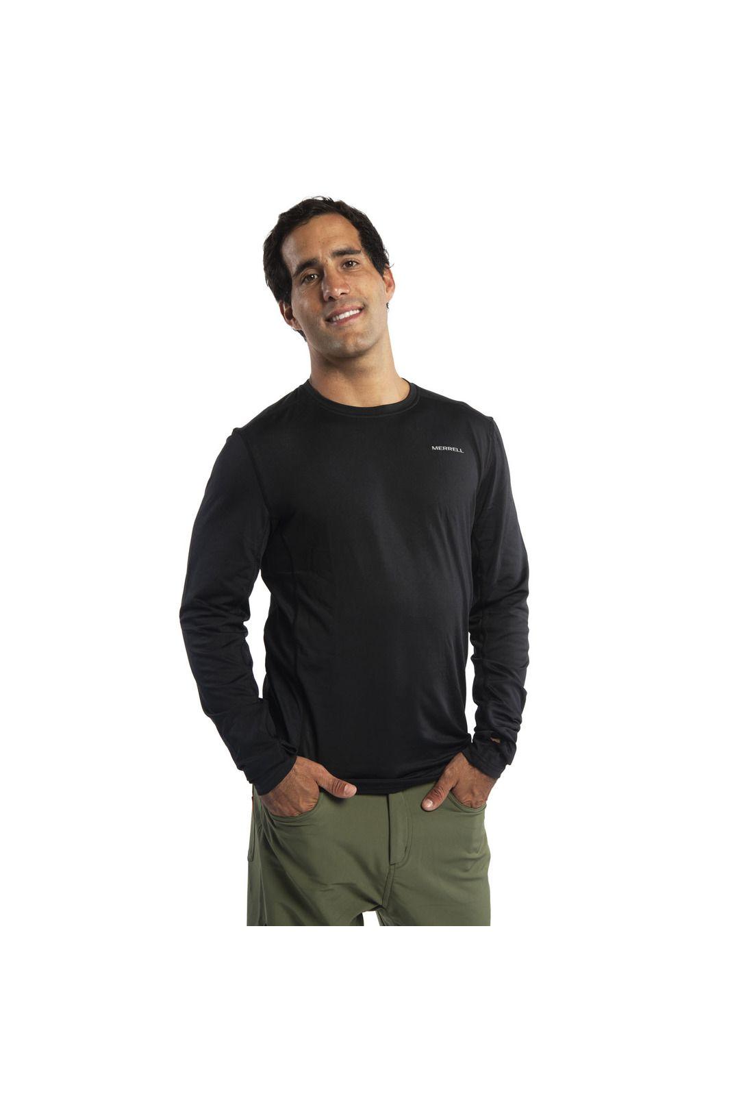 Polera Primera Capa Hombre Top First Layer Negro-2