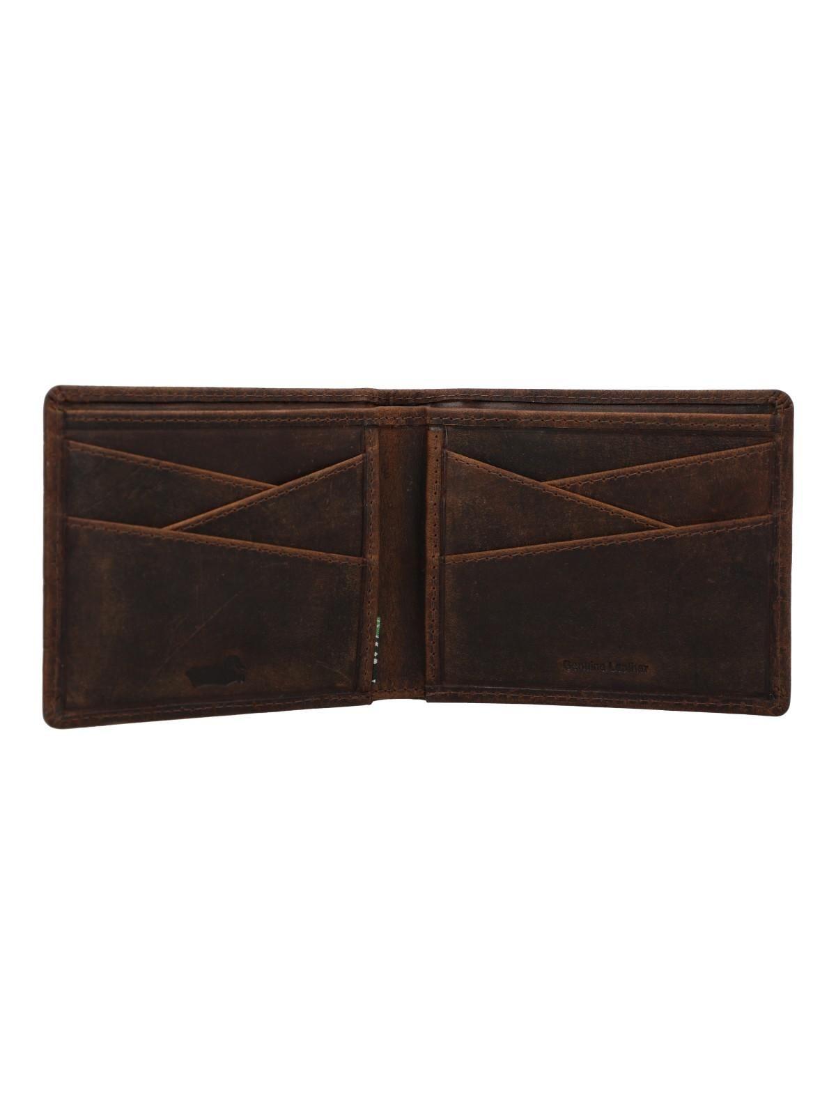 Billetera Cuero Unisex Oh Duck Simple Café-2