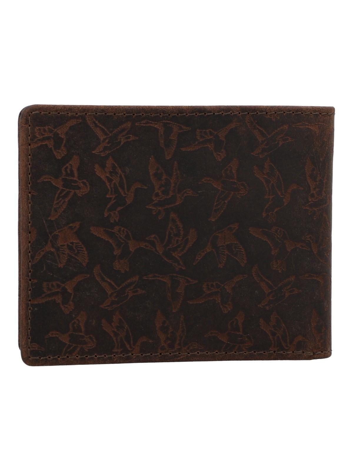 Billetera Cuero Unisex Oh Duck Simple Café-1