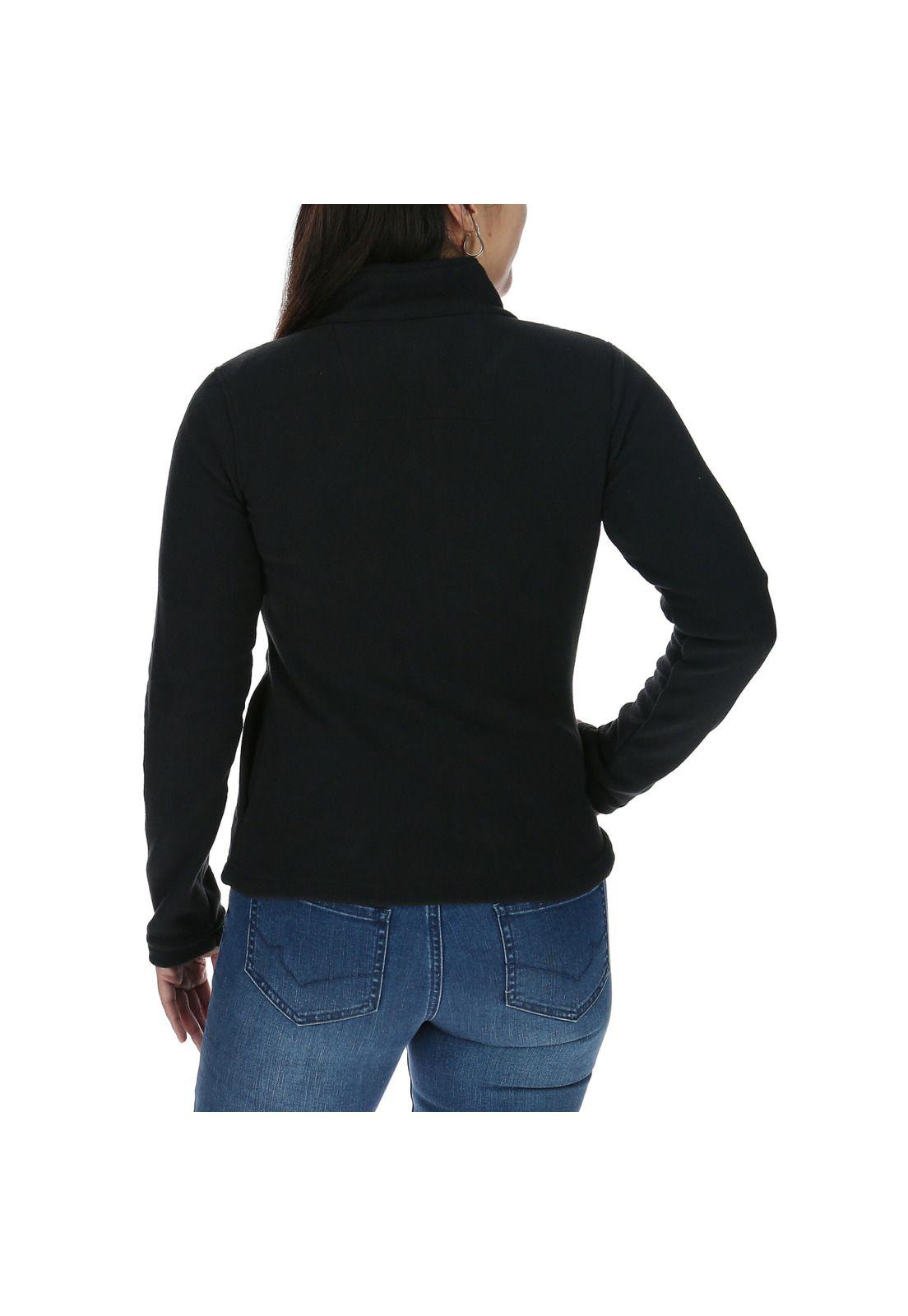 Polar Mujer Wms Microfleece Zip Negro-2
