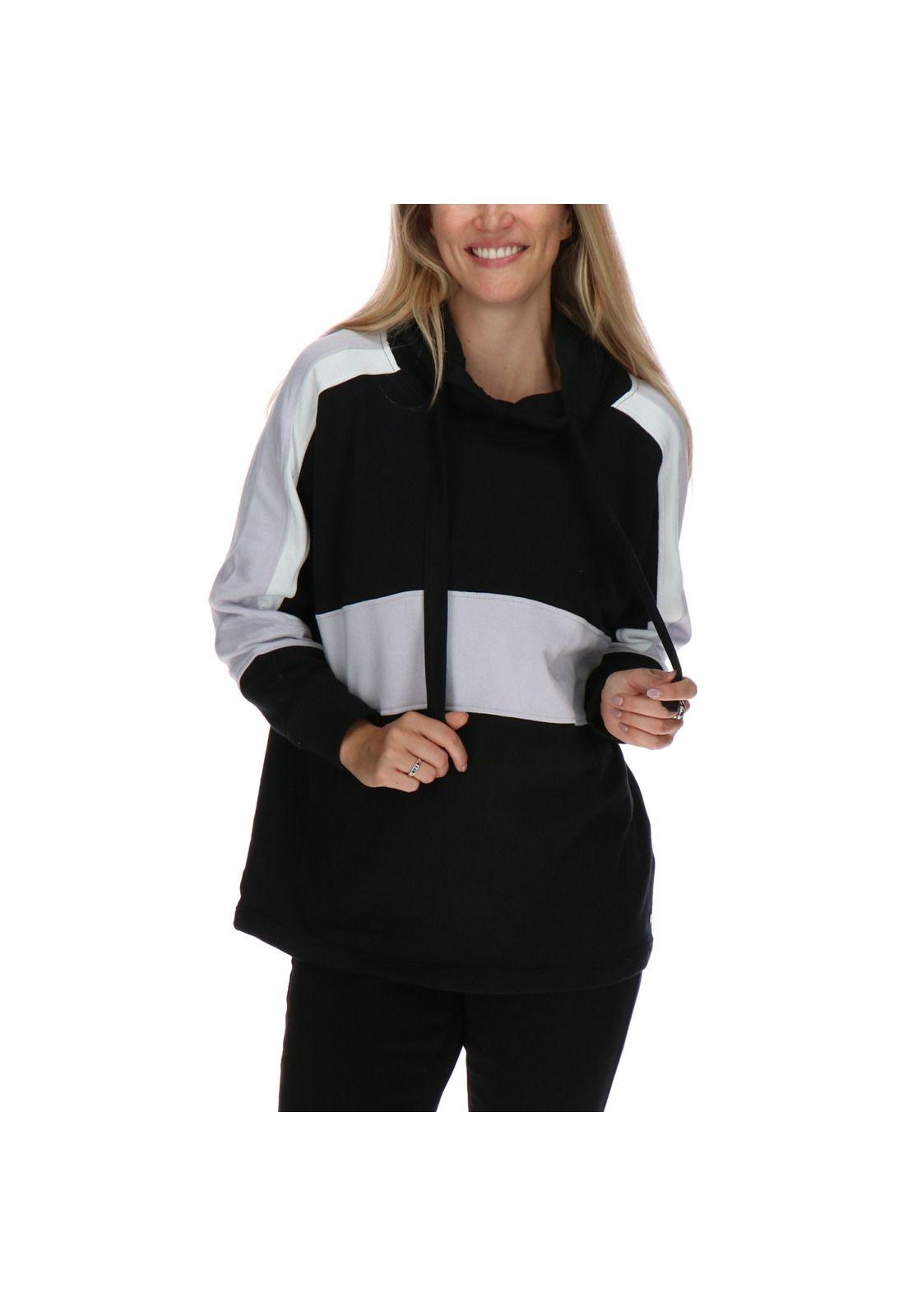 Poleron Fashion Athletic Negro-0