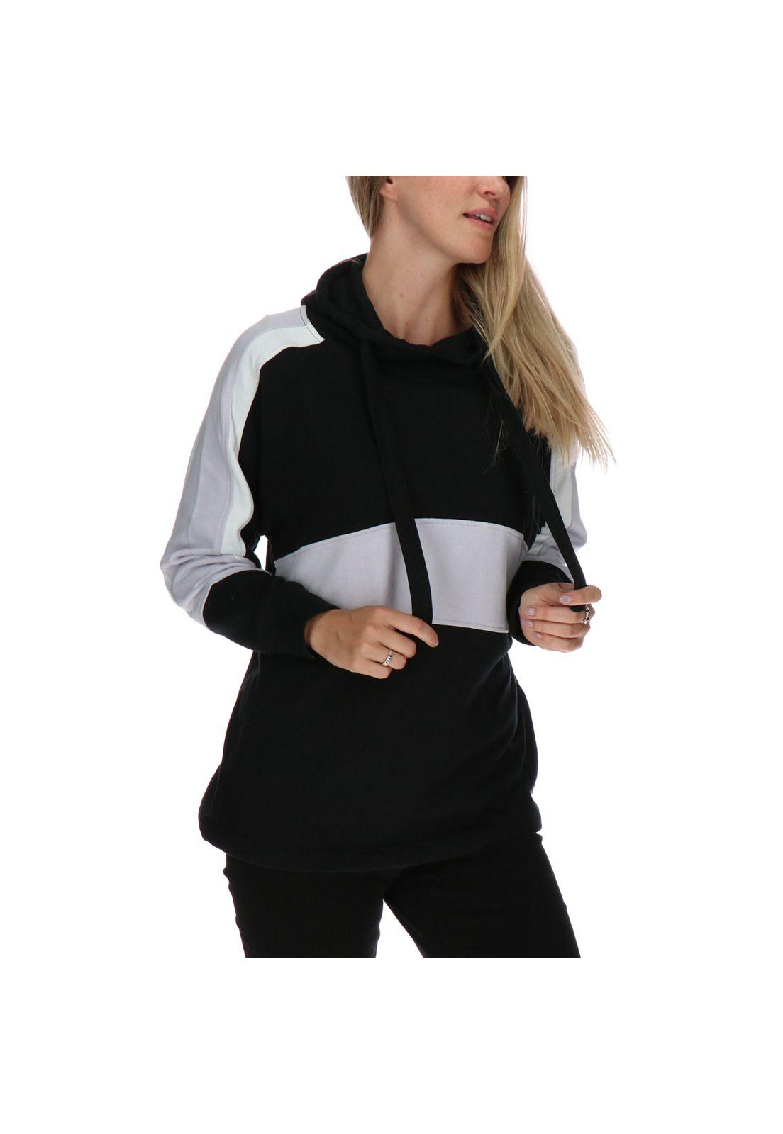 Poleron Fashion Athletic Negro-3