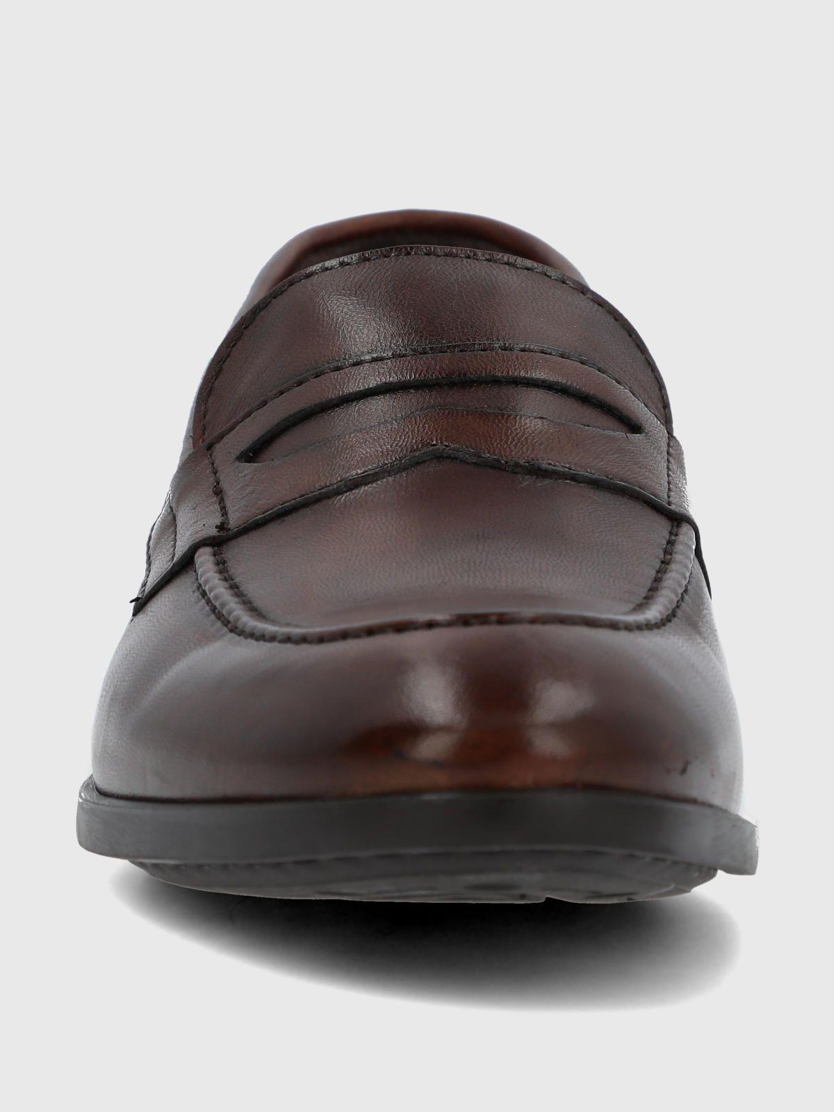 Mocasin Italiano Hombre Cuero Ulivo Café-3