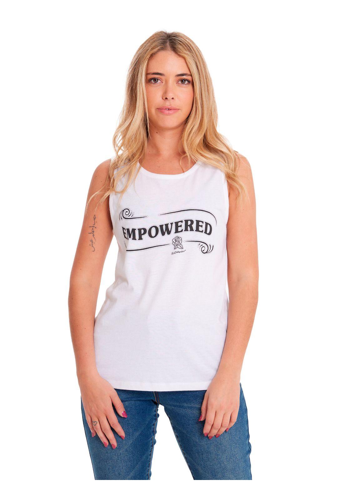 Polera Sin Manga Mujer Graphic Tank 1 Blanco-4