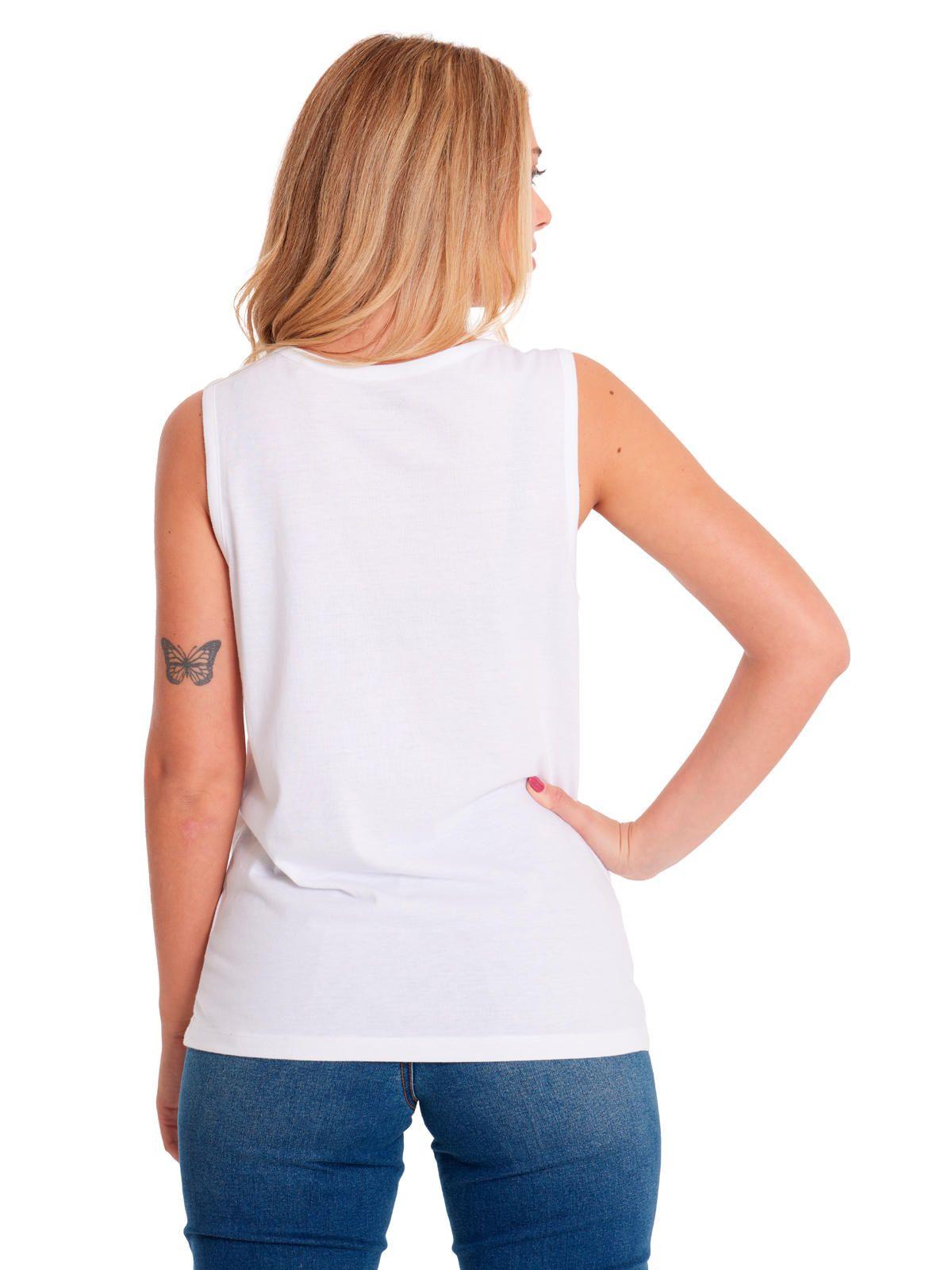 Polera Sin Manga Mujer Graphic Tank 1 Blanco-3