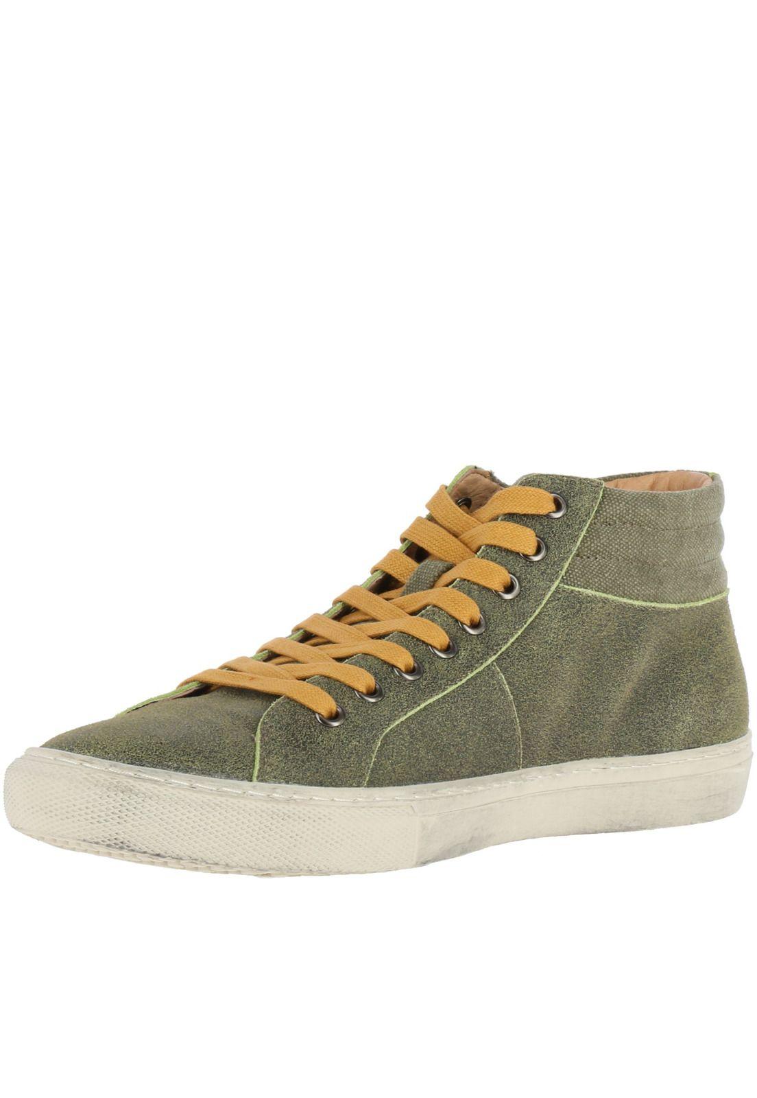 Botin Cuero Hombre Jacksville Verde Claro-1