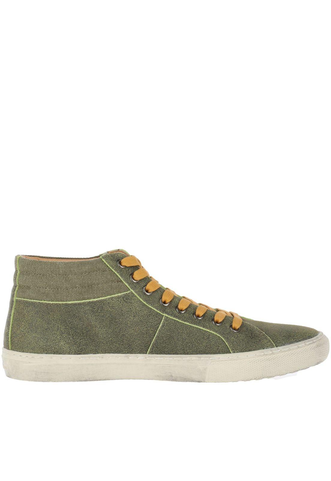 Botin Cuero Hombre Jacksville Verde Claro-3