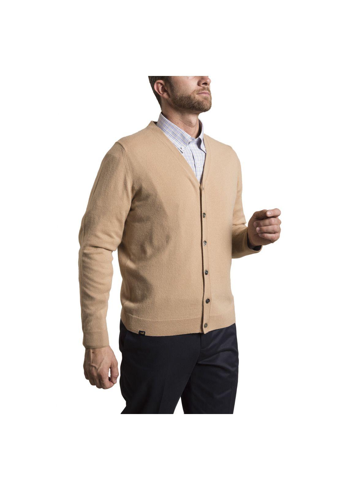 Cardigan Cashmere Rockford Camel-0