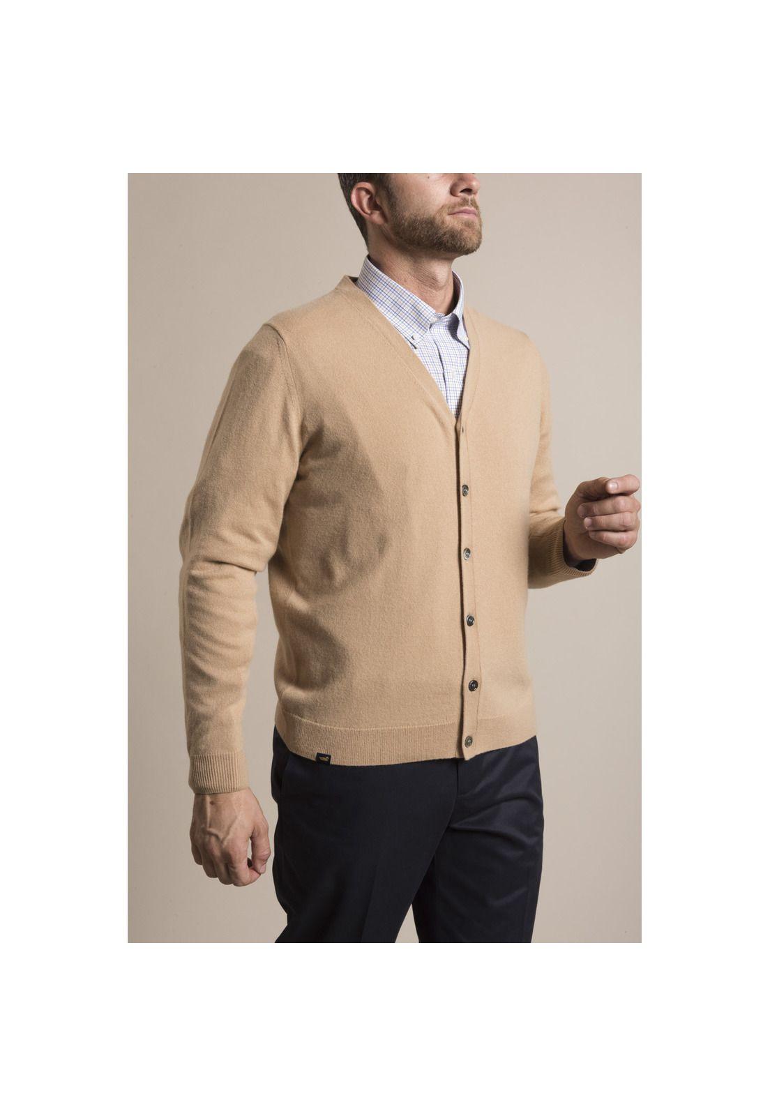 Cardigan Cashmere Rockford Camel-1