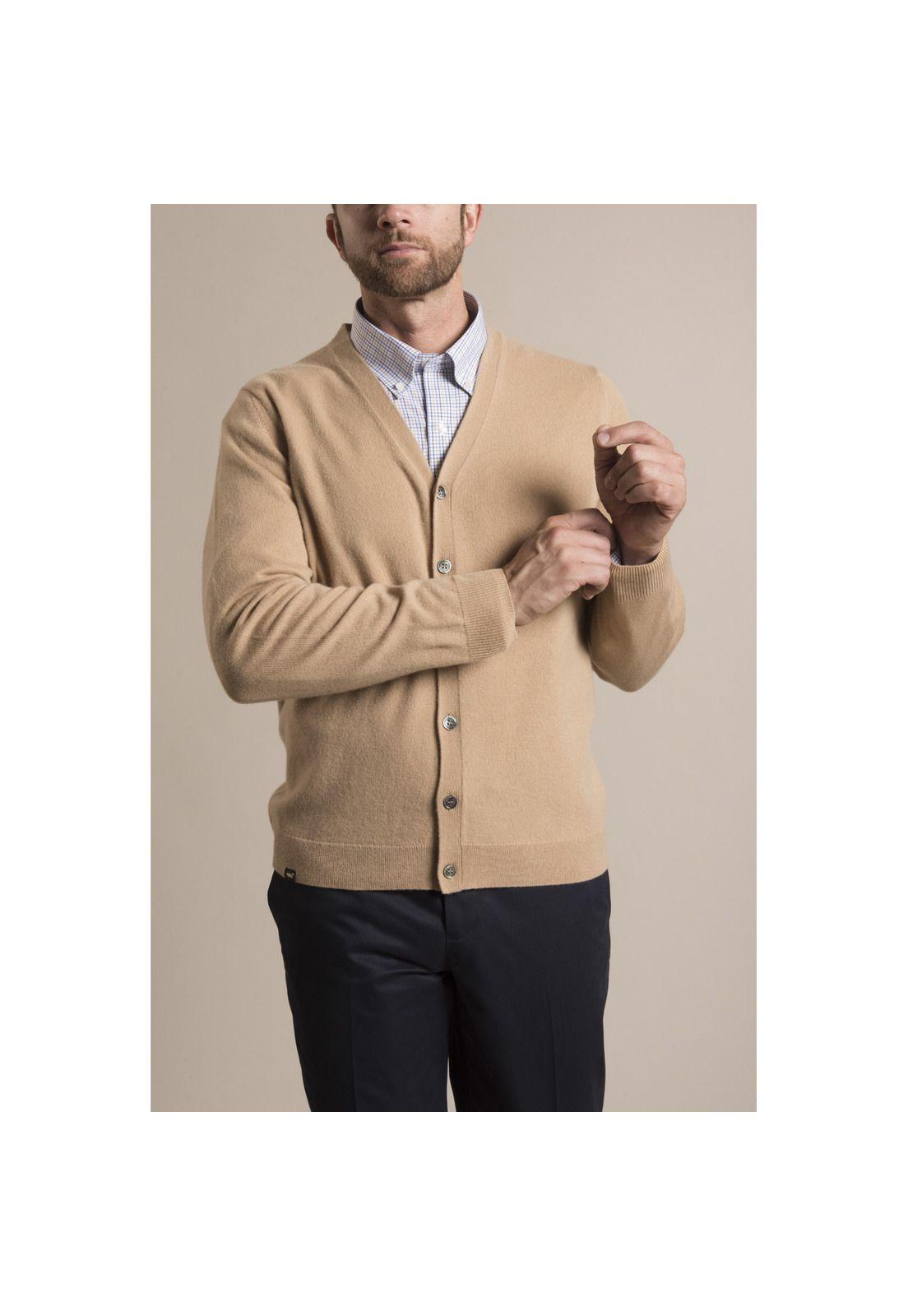 Cardigan Cashmere Rockford Camel-2
