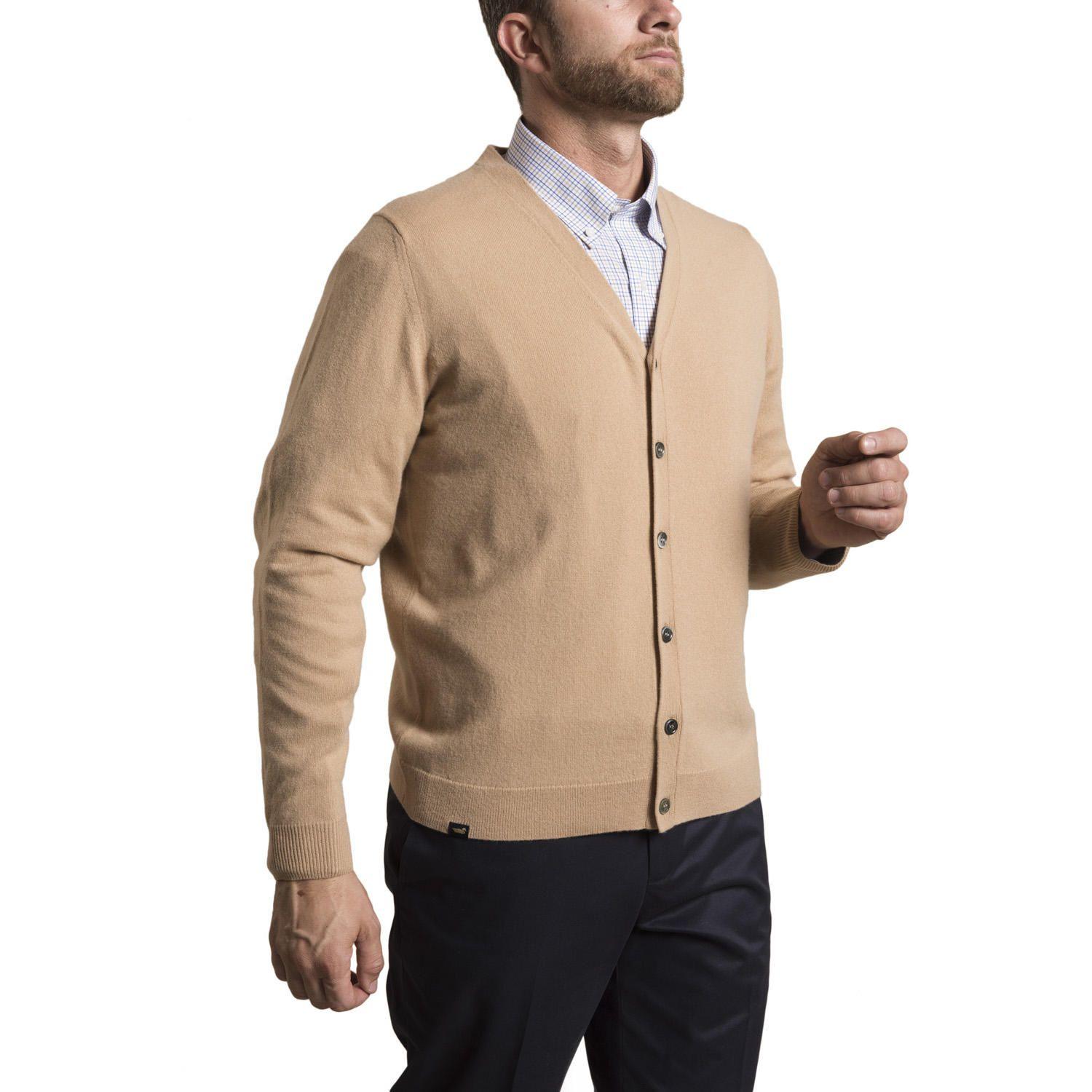Cardigan Cashmere Rockford Camel-0