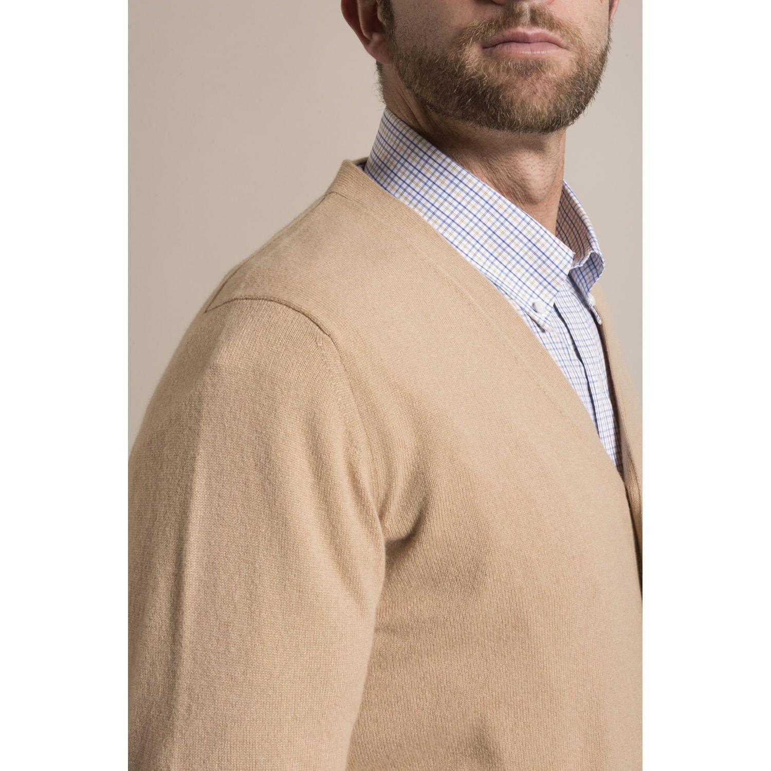 Cardigan Cashmere Rockford Camel-4