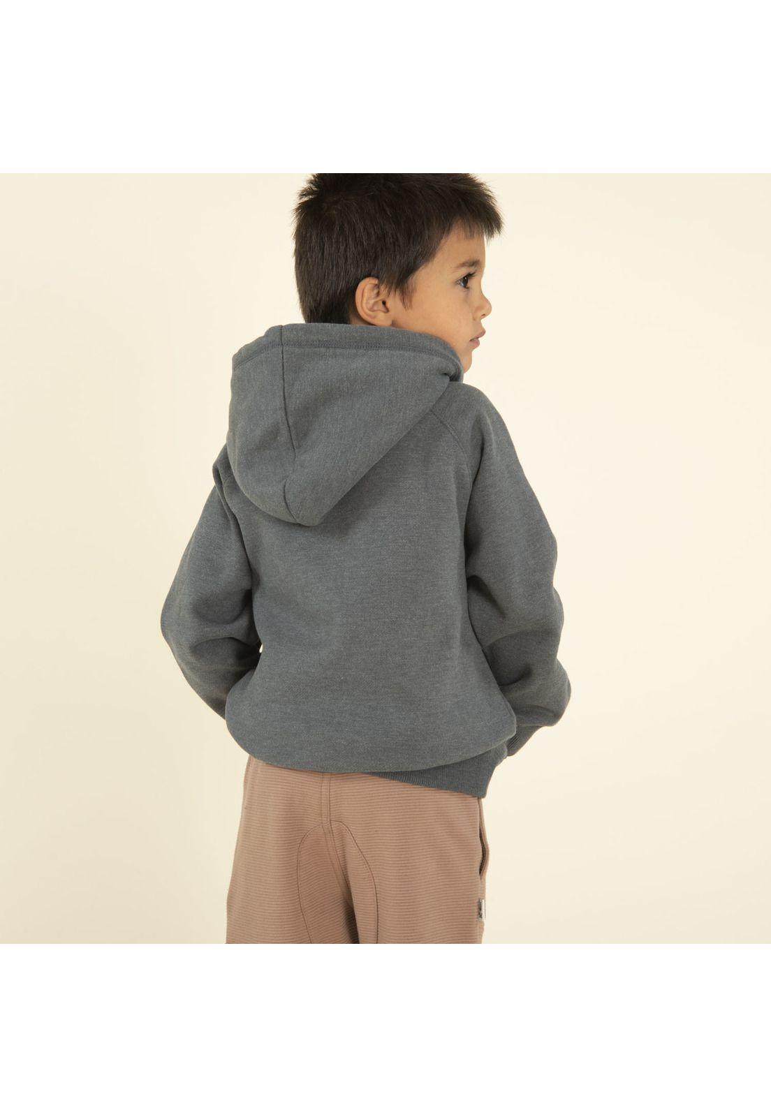 Polerón Niño Logo Gris Oscuro-2