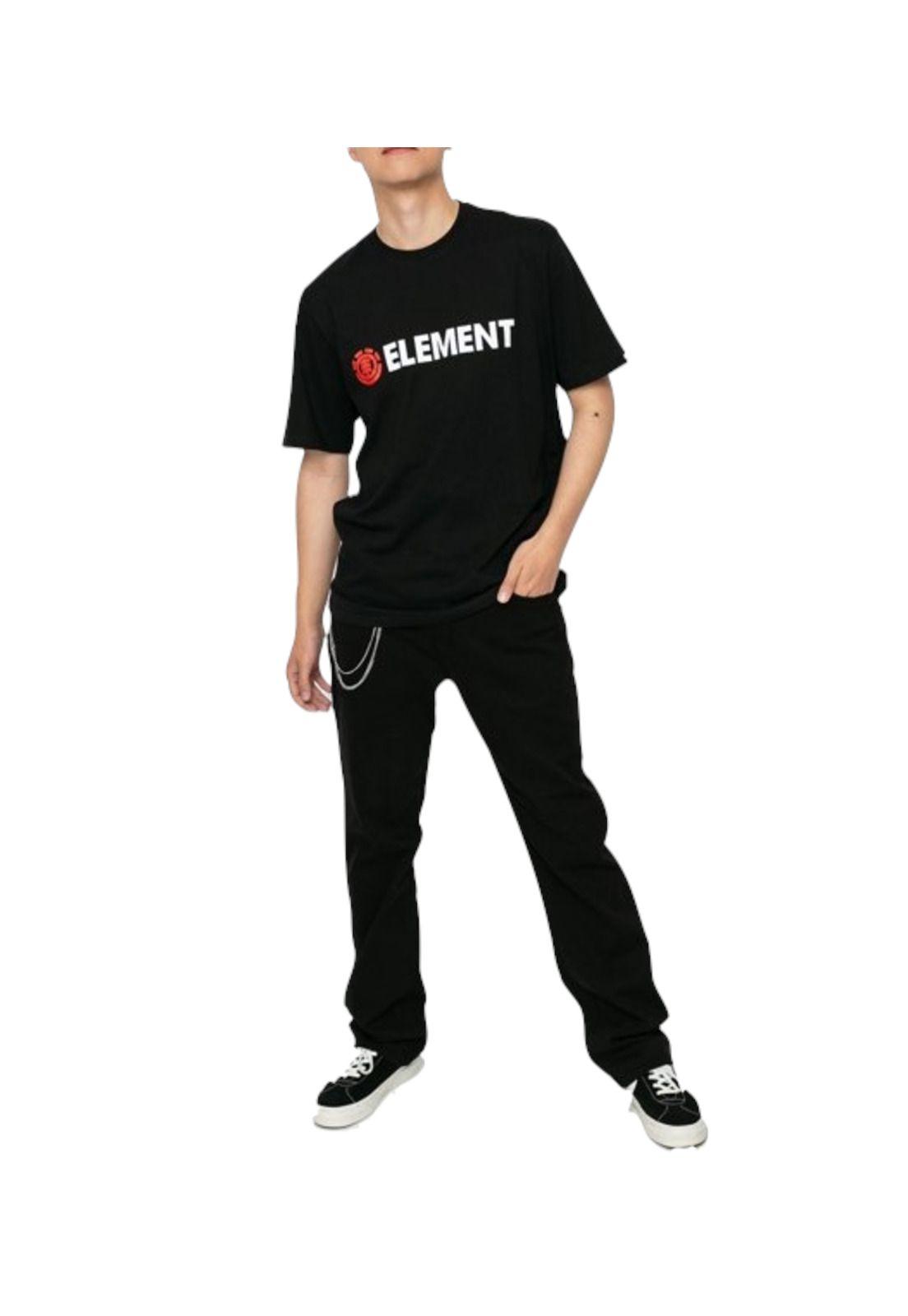 Polera M/C Hombre Blazin Negro-0