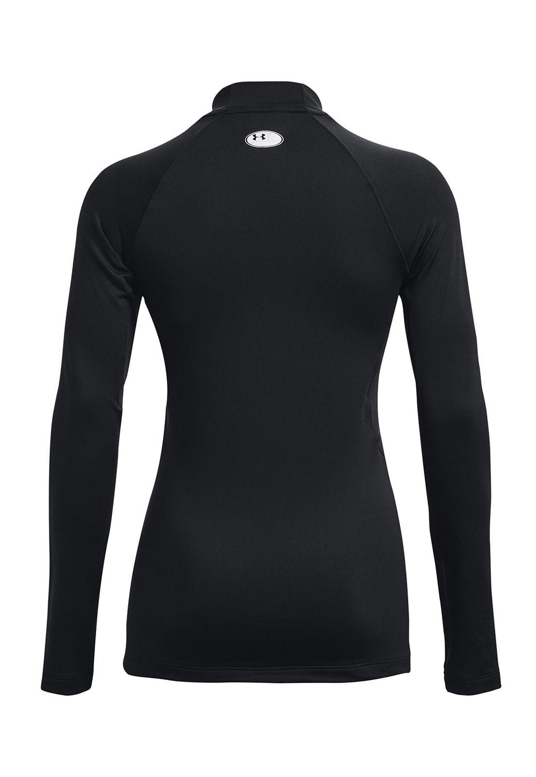 Primera Capa Coldgear Negro Underarmour Mock Para Mujer-1