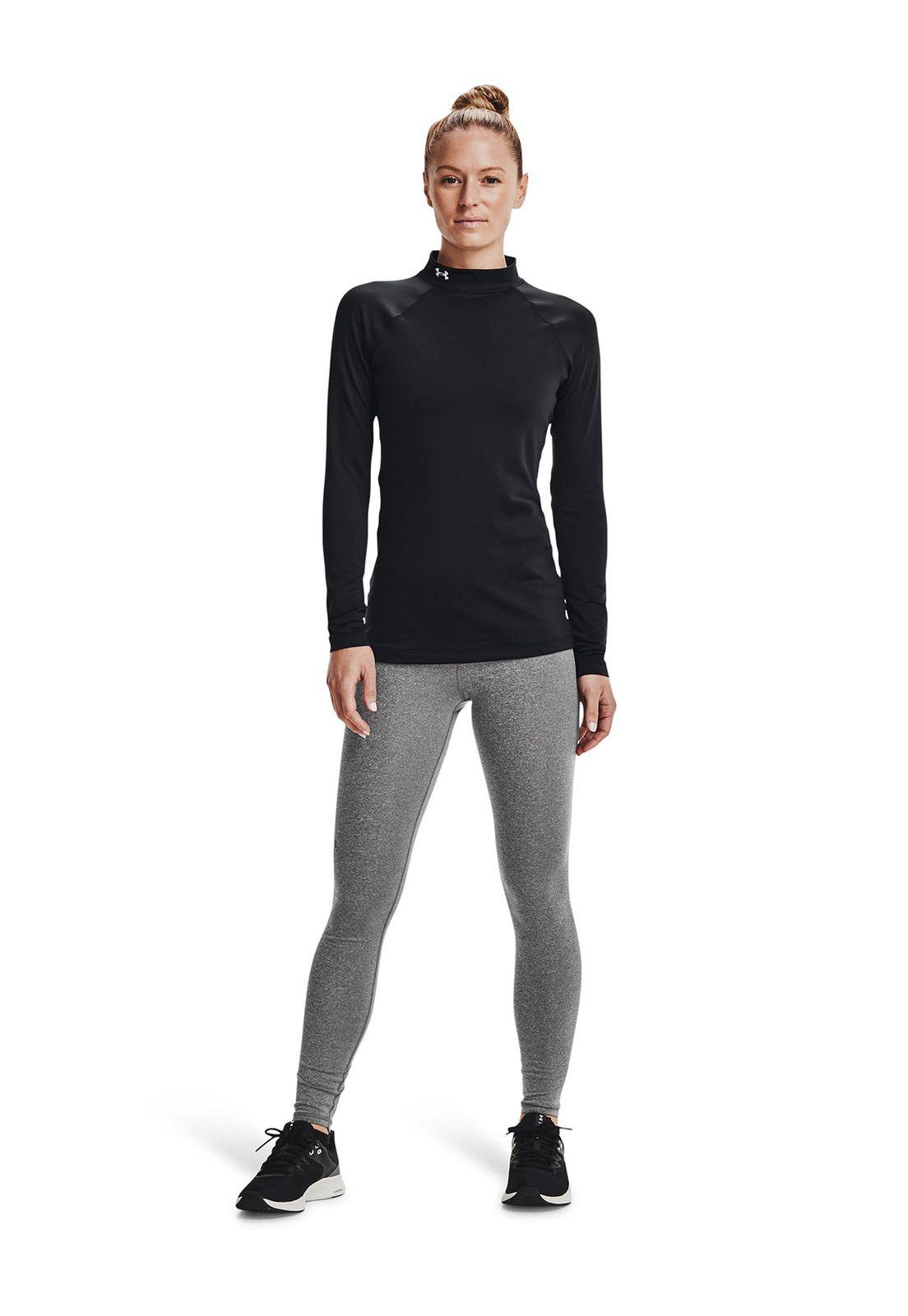 Primera Capa Coldgear Negro Underarmour Mock Para Mujer-4