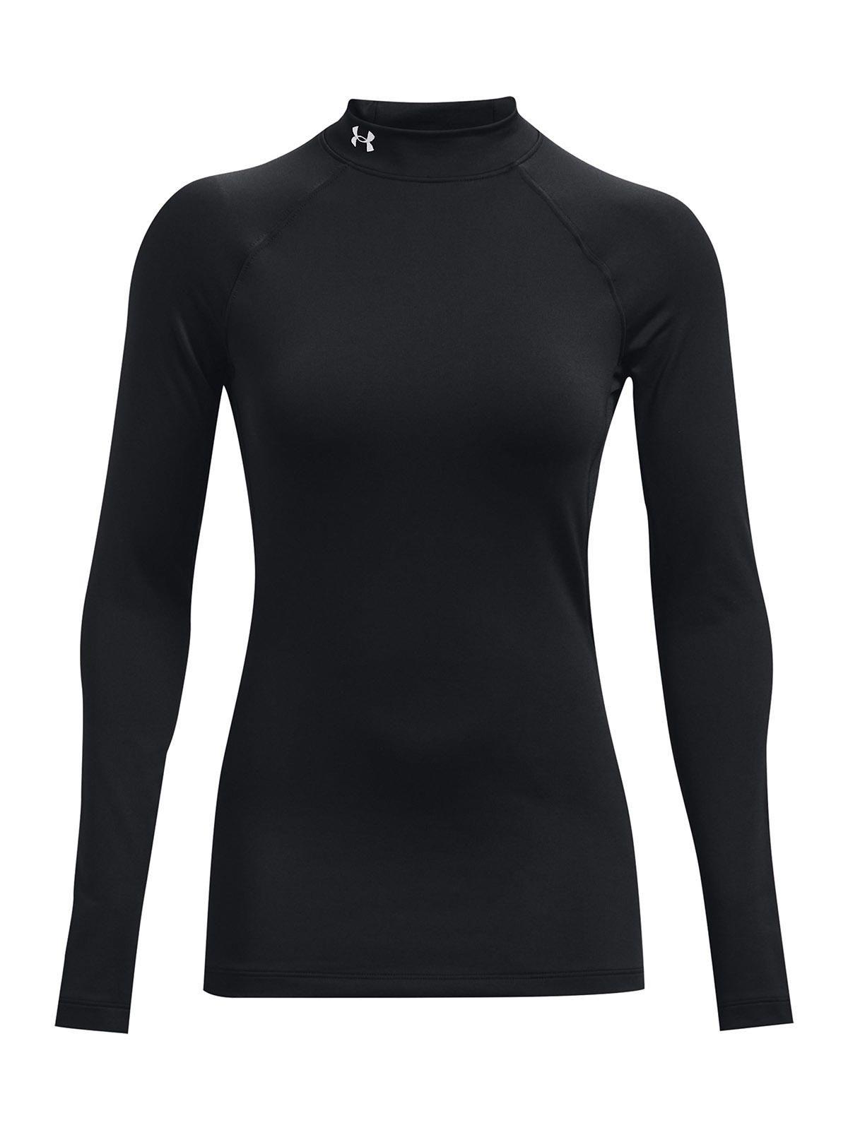Primera Capa Coldgear Negro Underarmour Mock Para Mujer-0