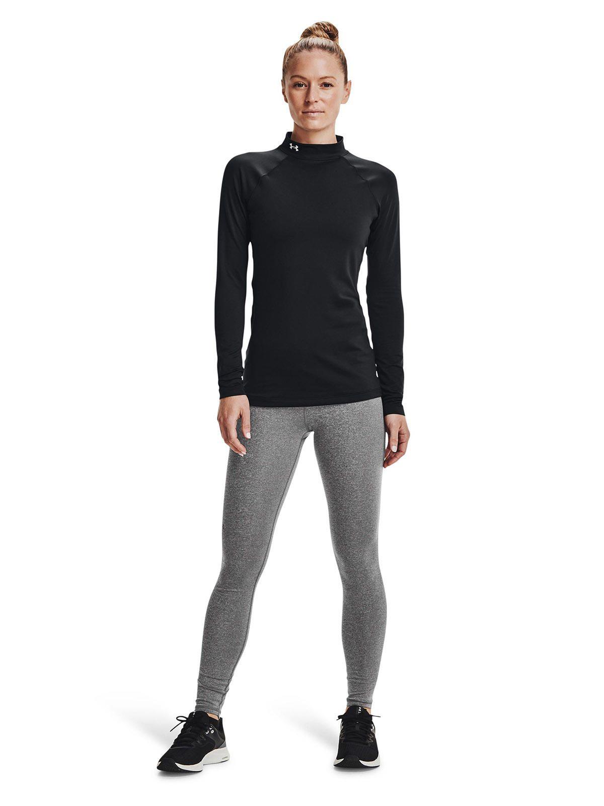 Primera Capa Coldgear Negro Underarmour Mock Para Mujer-4