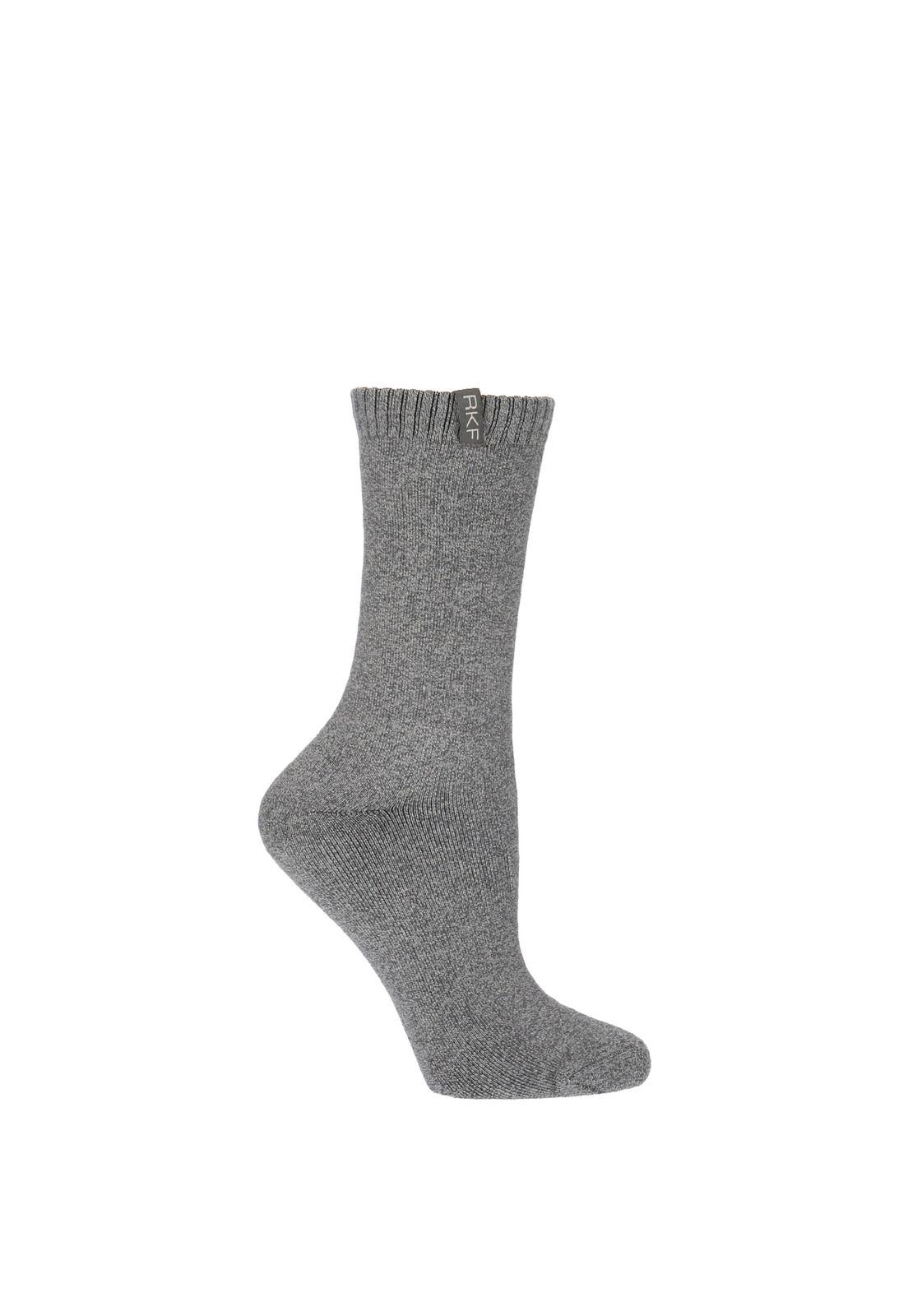 Calcetín Mujer Heavy Plain Celeste-0