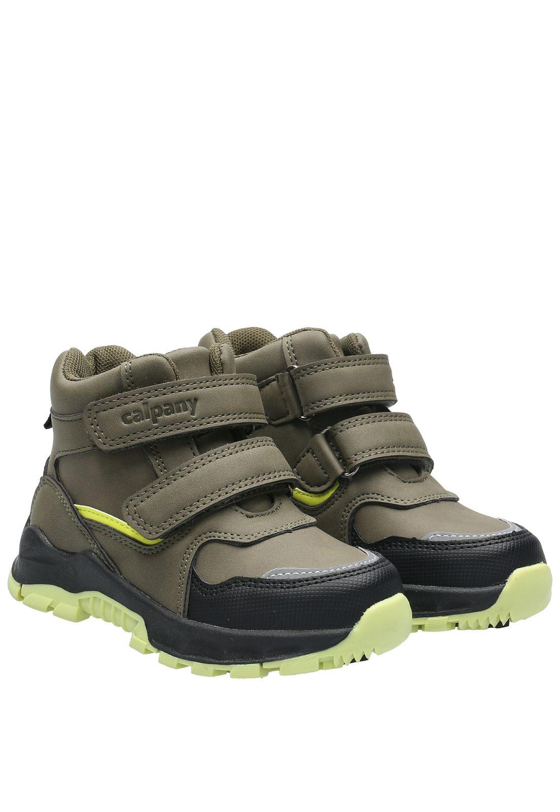 Botín Niño Yukon Verde Oliva-7