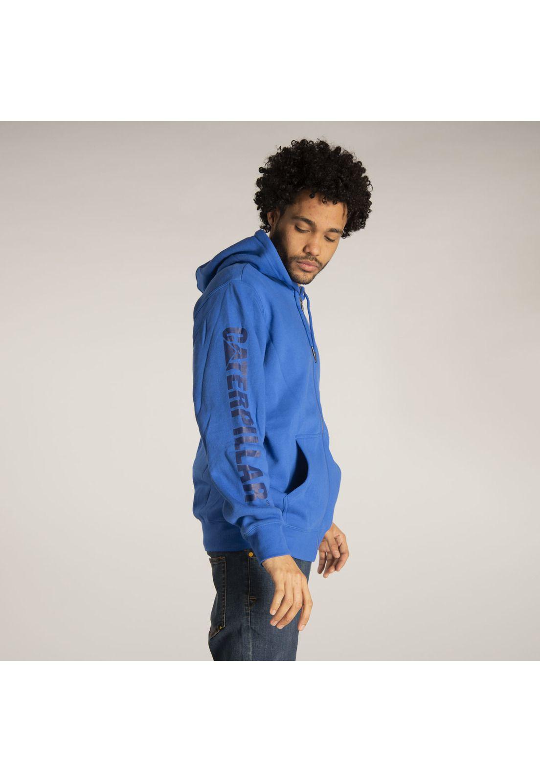 Polerón Hombre Foundation Fz Dm Hoo Azul-1