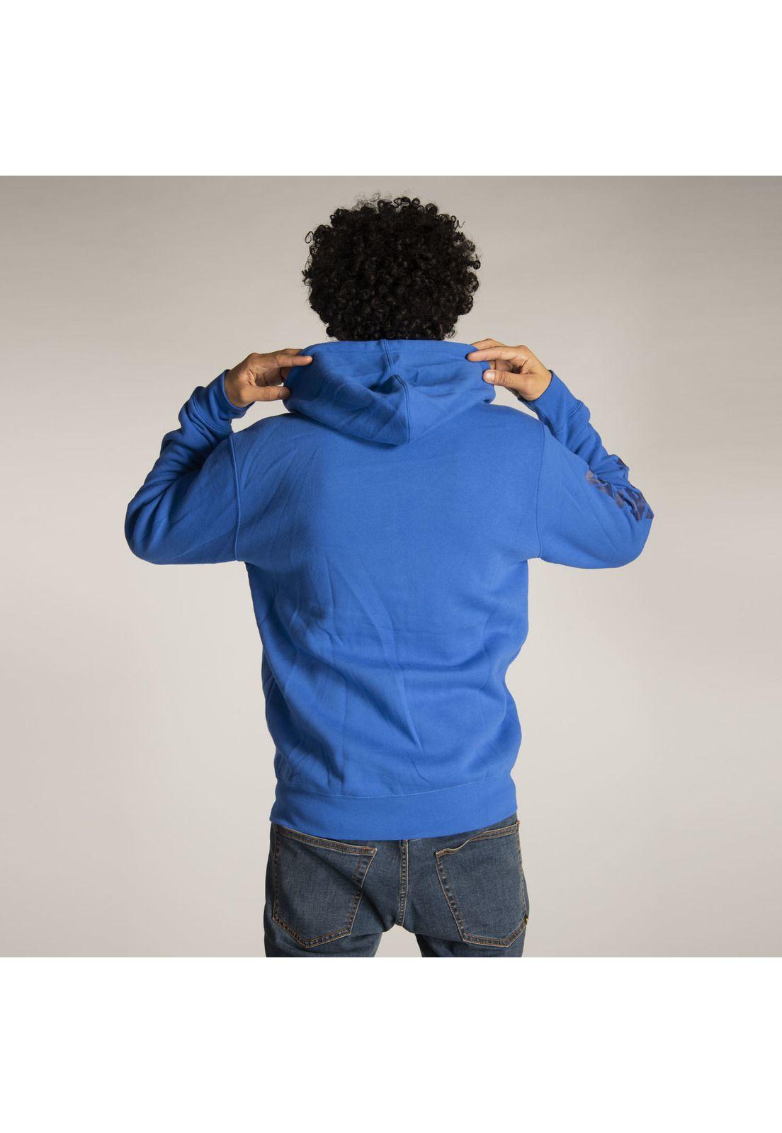 Polerón Hombre Foundation Fz Dm Hoo Azul-2