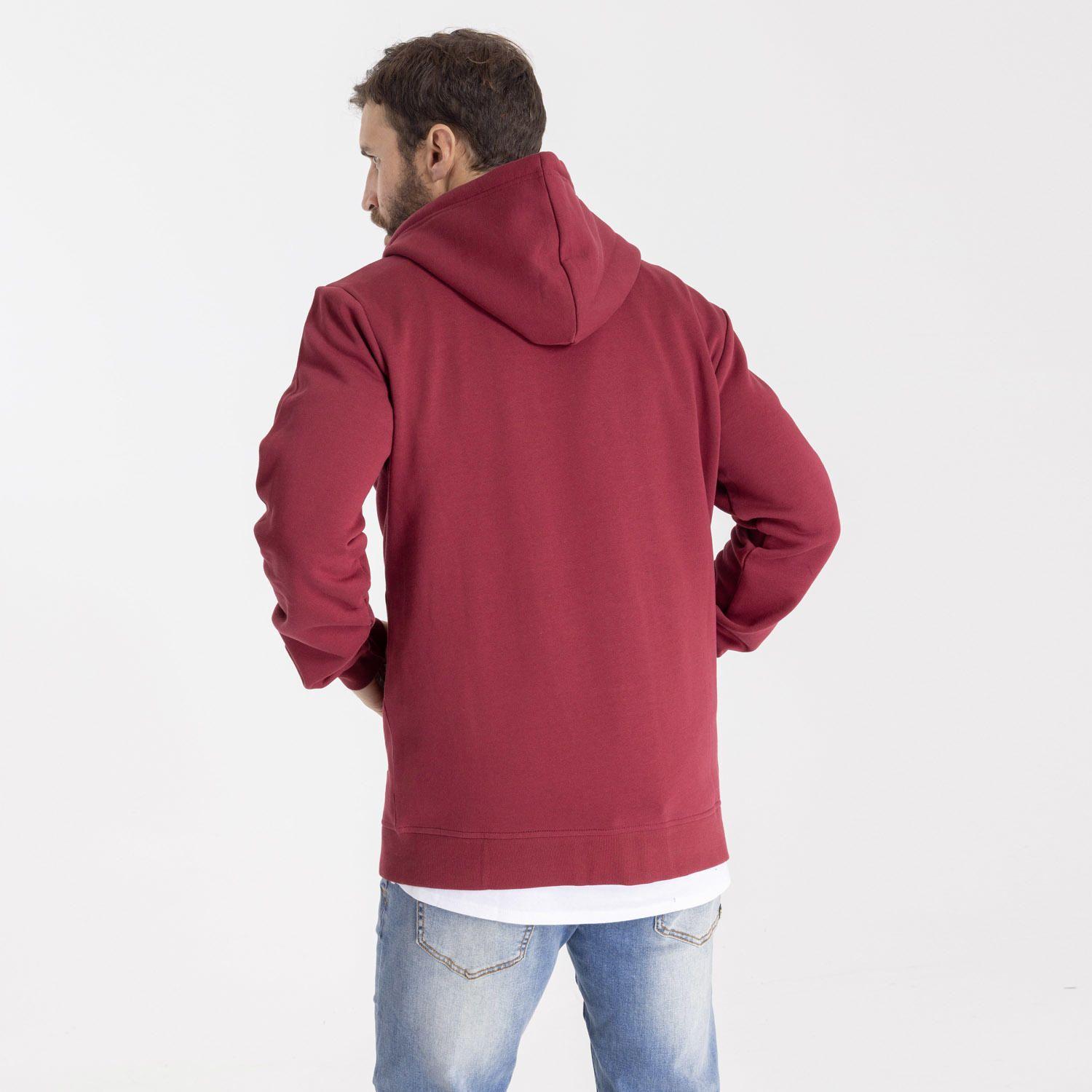 Polerón con gorro Brtn Logo Rojo Hombre-1