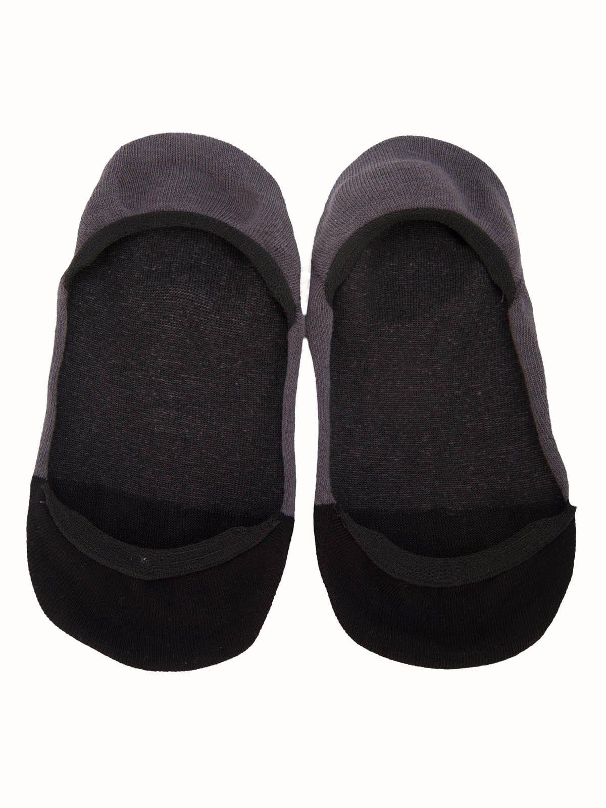 Calcetín Algodón Mujer Inv Plain Gris-2