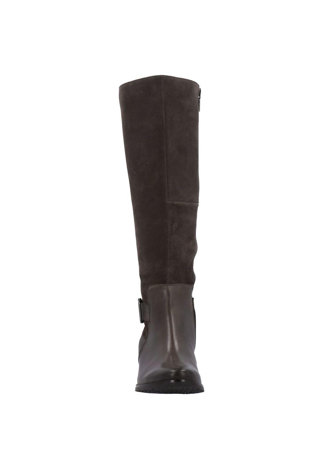Bota Mujer Cuero Valentina Gris-2