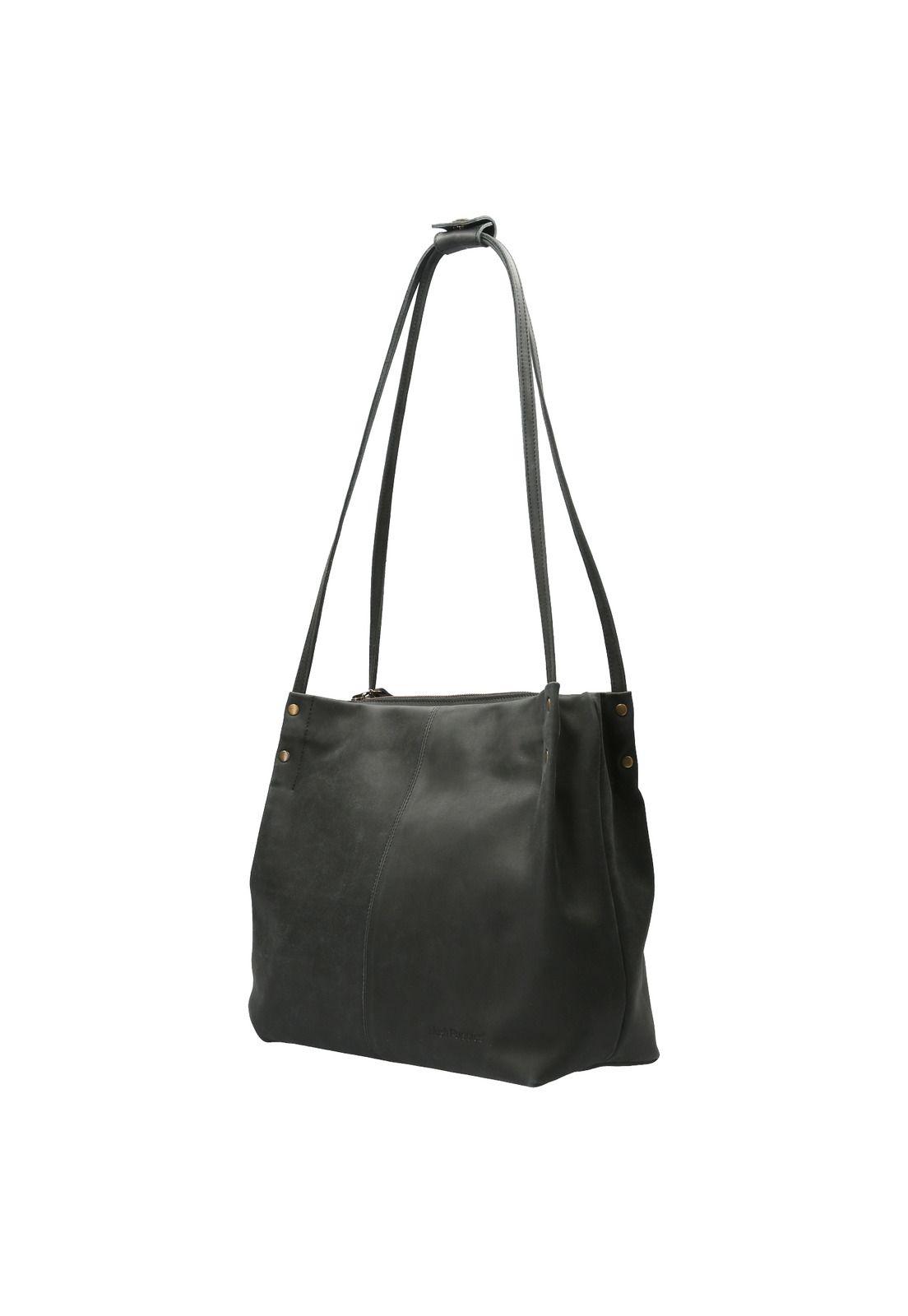 Cartera Cuero Mujer Oporto Bag Negro-1