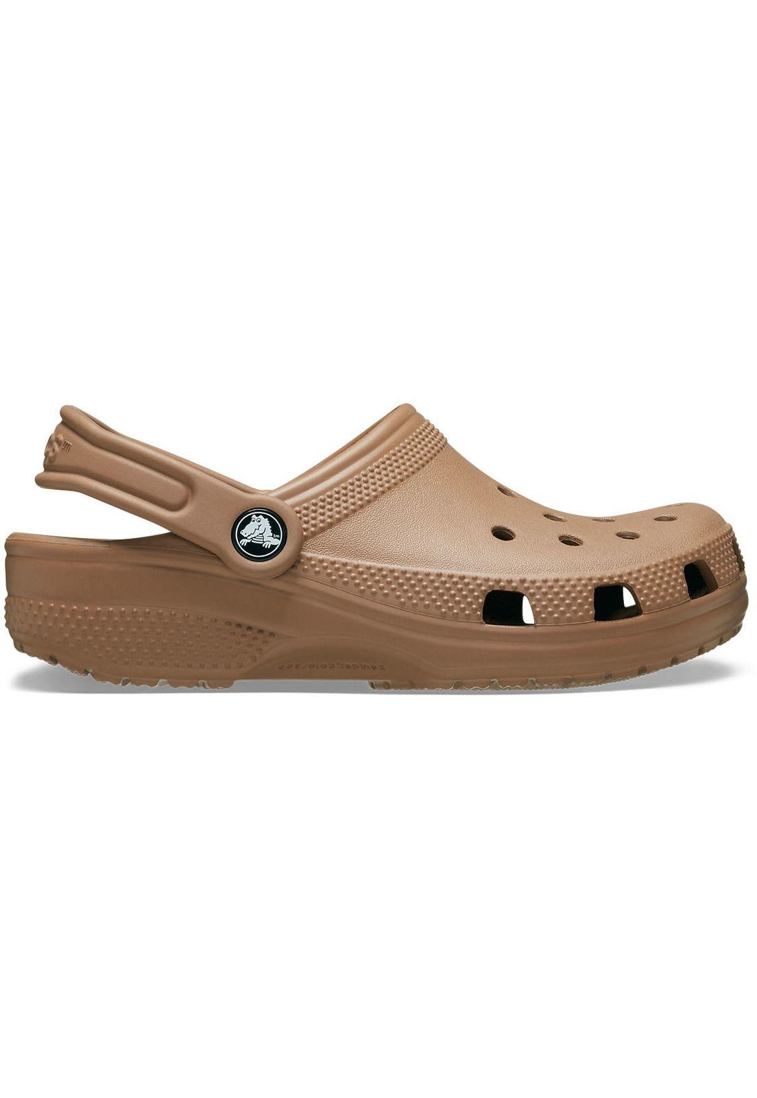 Zueco Crocs Niño Classic Clog Café-0