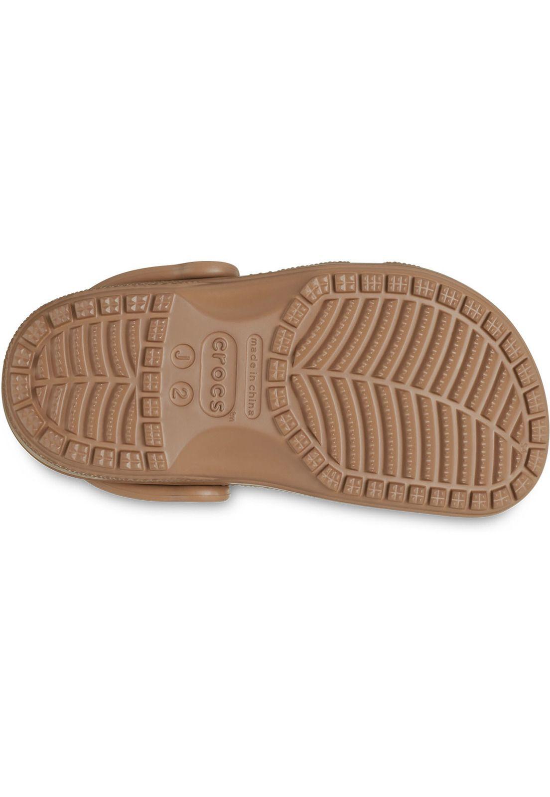 Zueco Crocs Niño Classic Clog Café-5