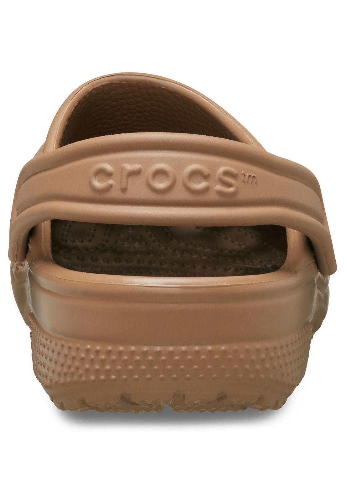 Zueco Crocs Niño Classic Clog Café-7