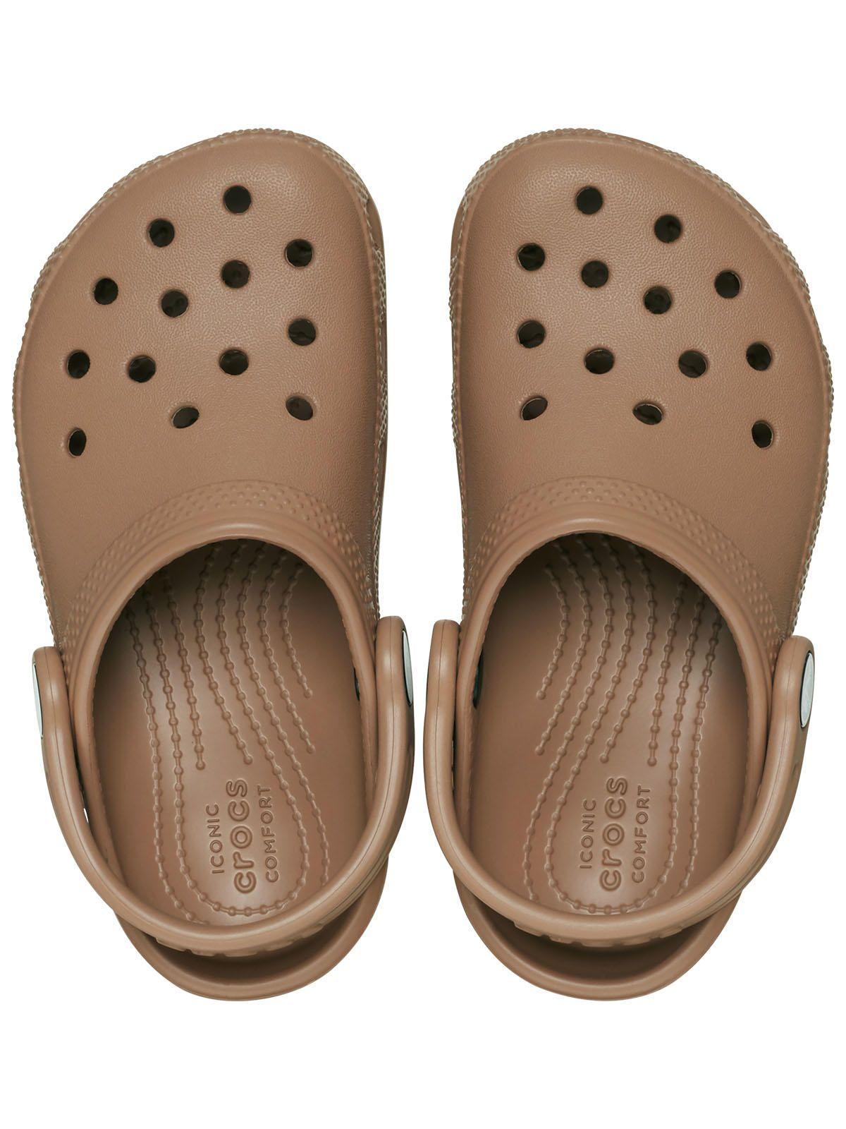 Zueco Crocs Niño Classic Clog Café-4